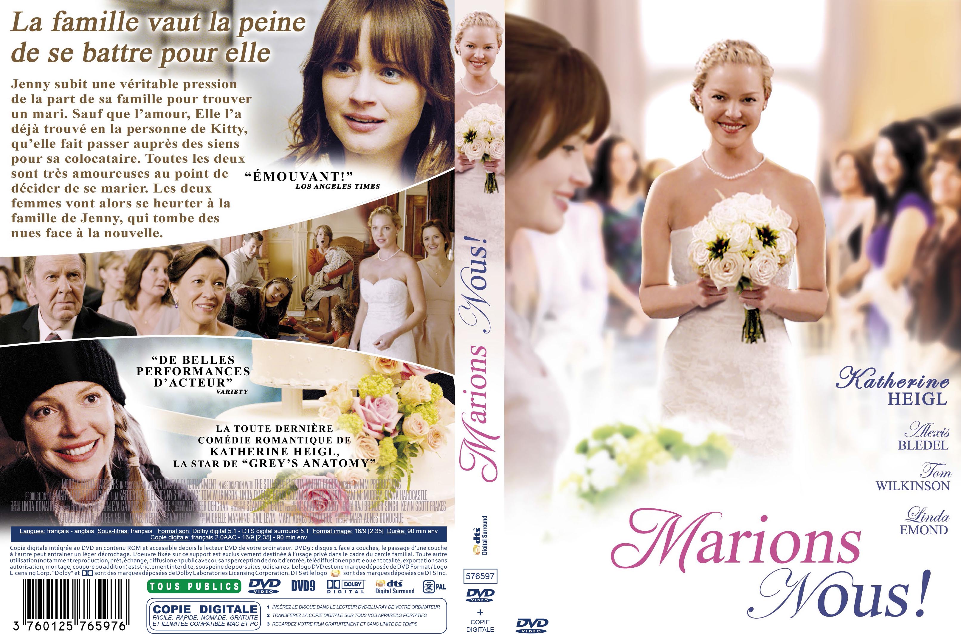 Jaquette DVD Marions-Nous custom