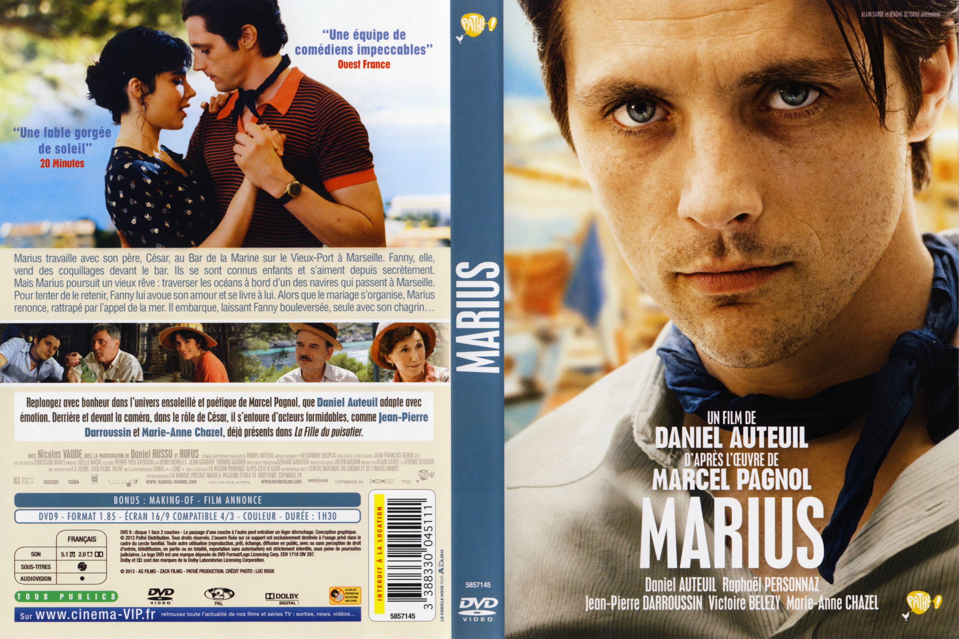 Jaquette DVD Marius (2013)