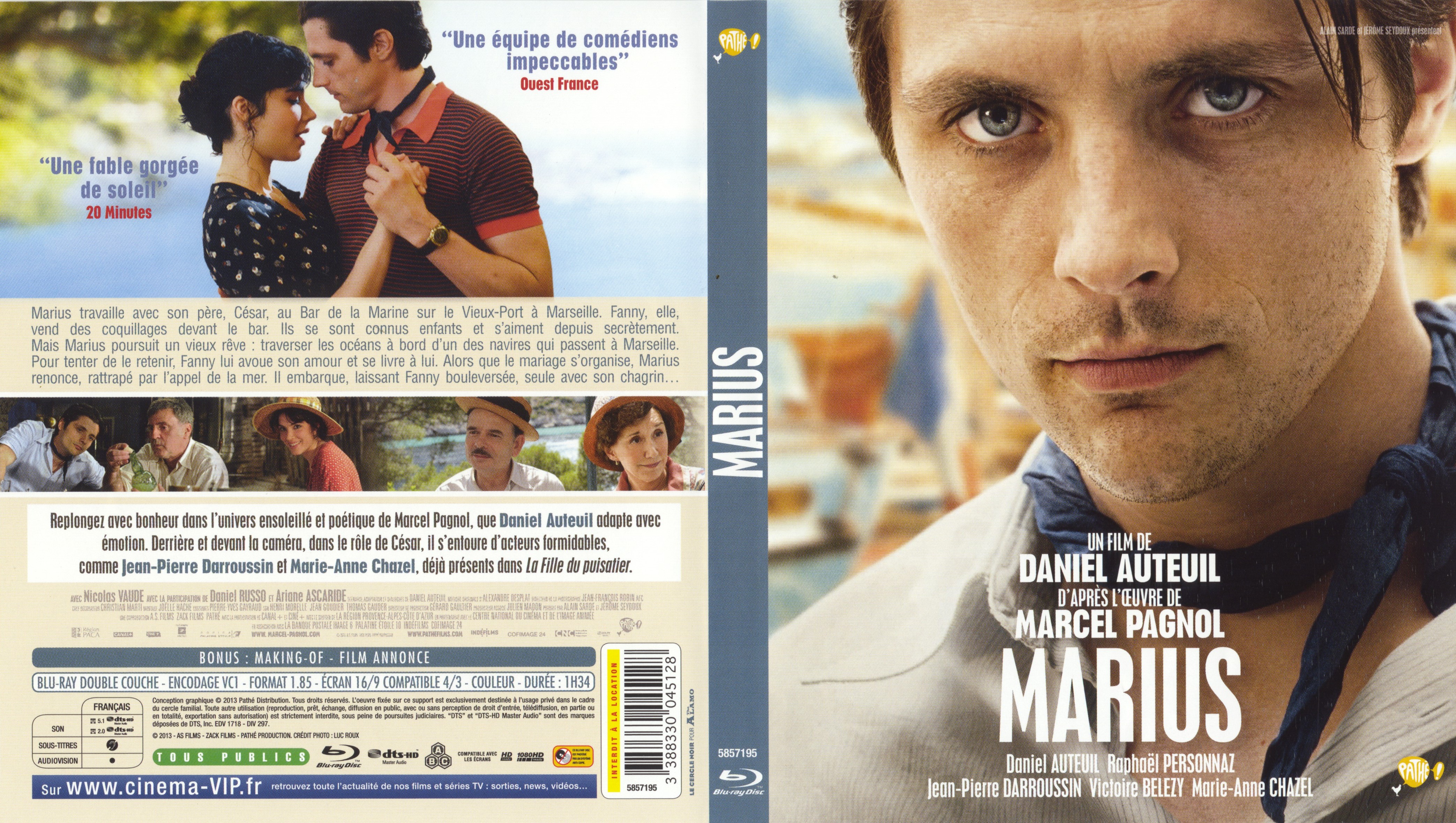 Jaquette DVD Marius (2013) (BLU-RAY)