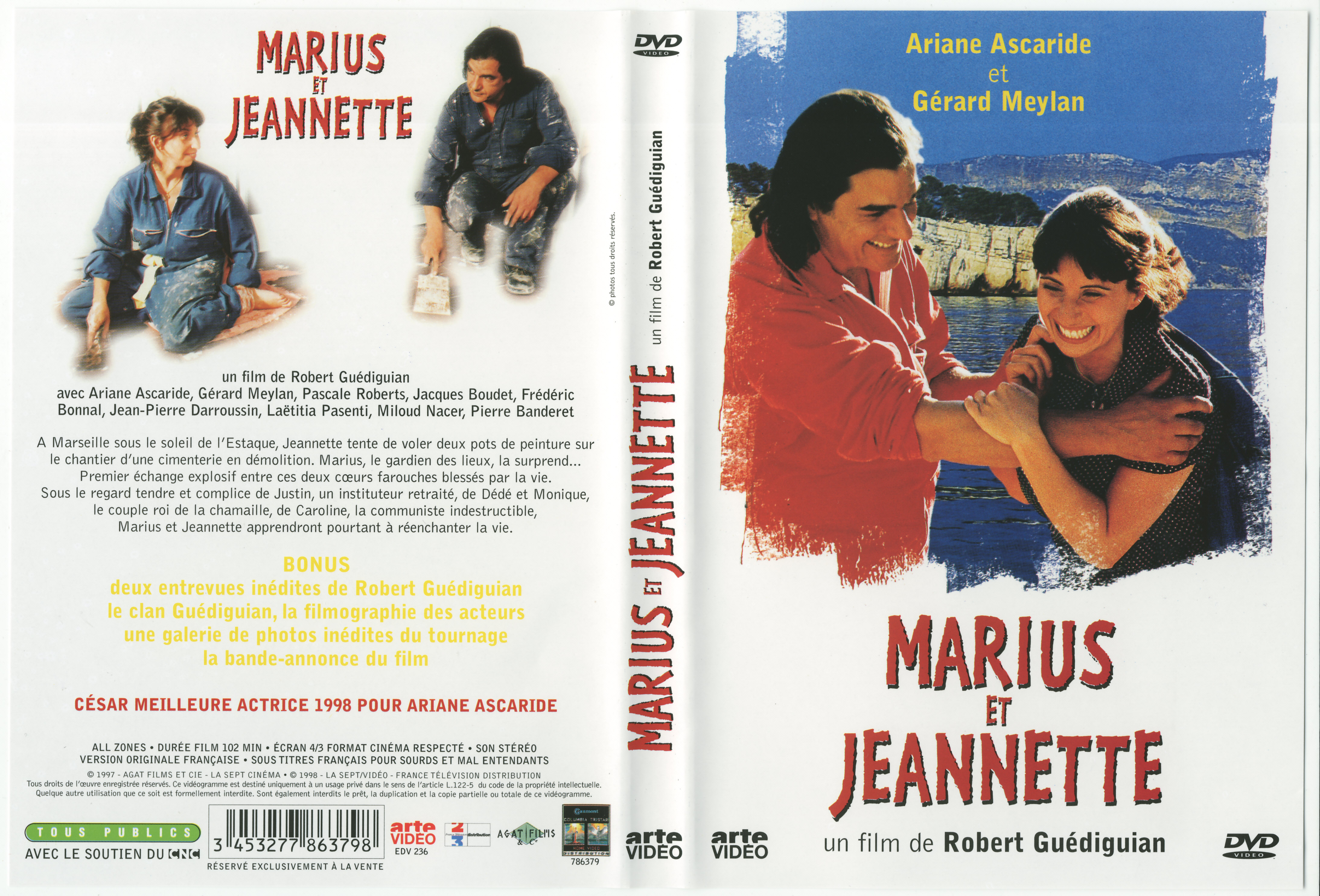 Jaquette DVD Marius et Jeannette