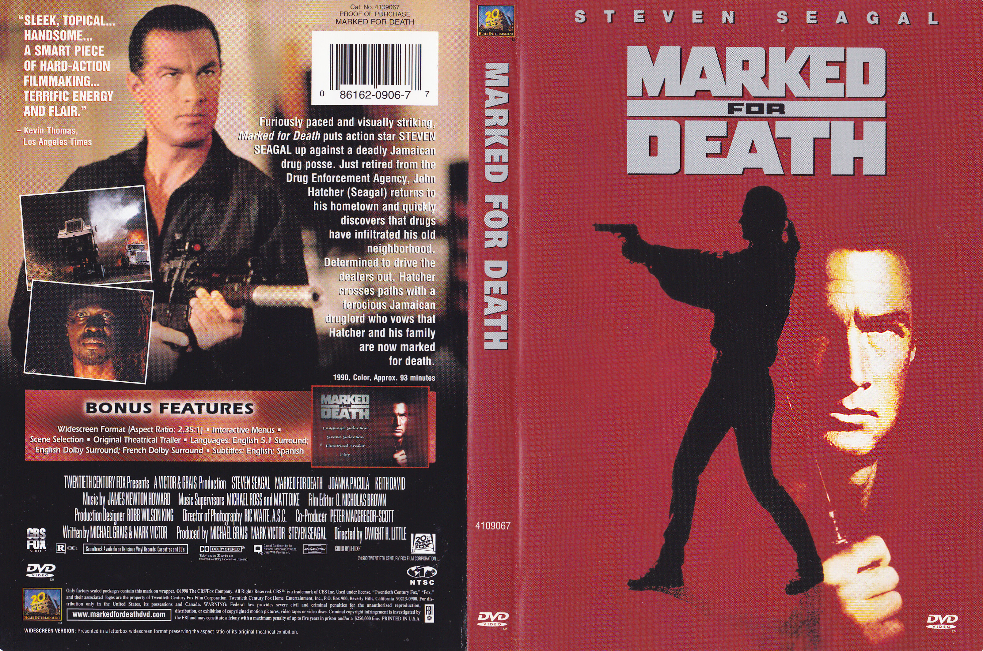Jaquette DVD Marked for death - Dsign pour mourir (Canadienne)