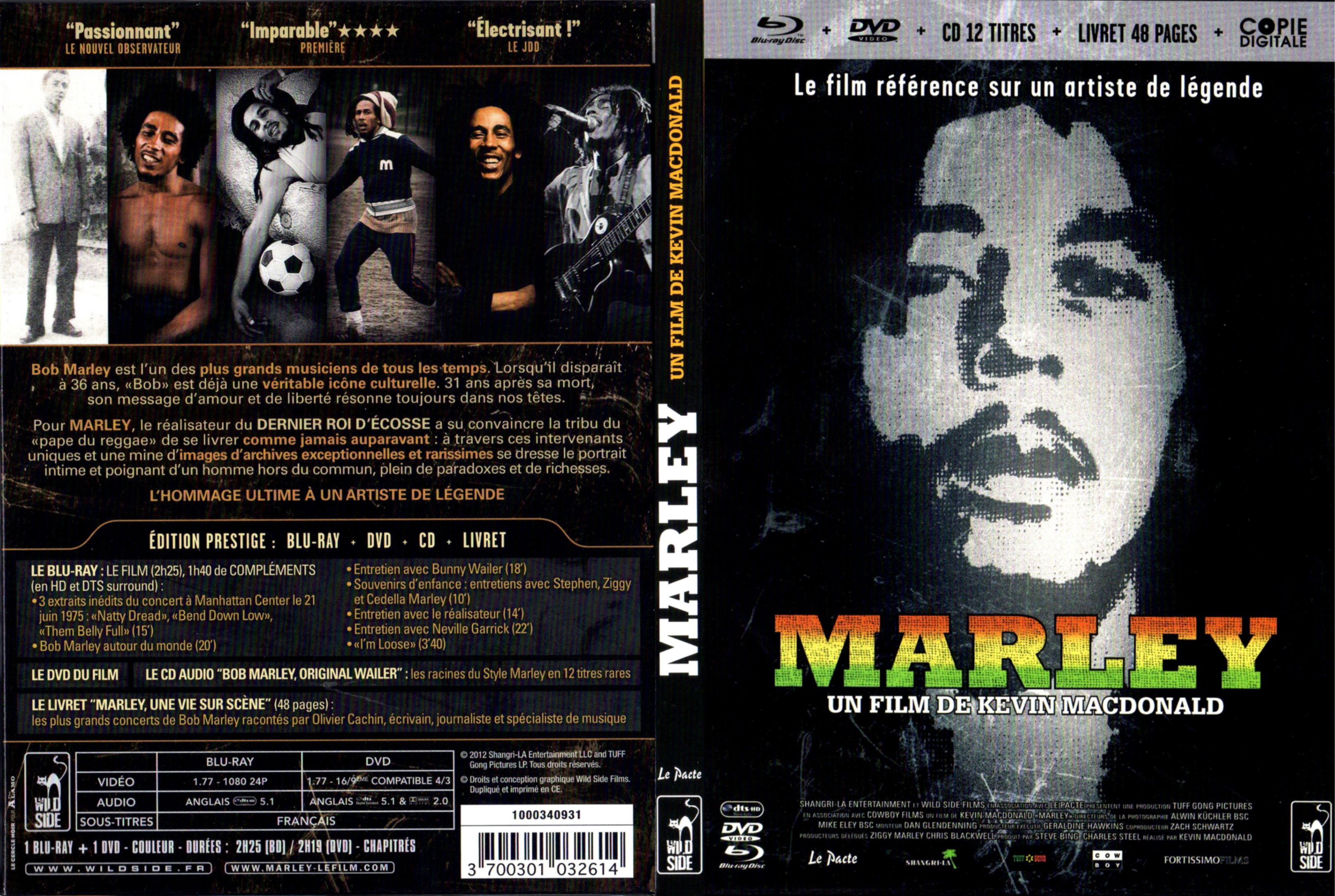 Jaquette DVD Marley (BLU-RAY)