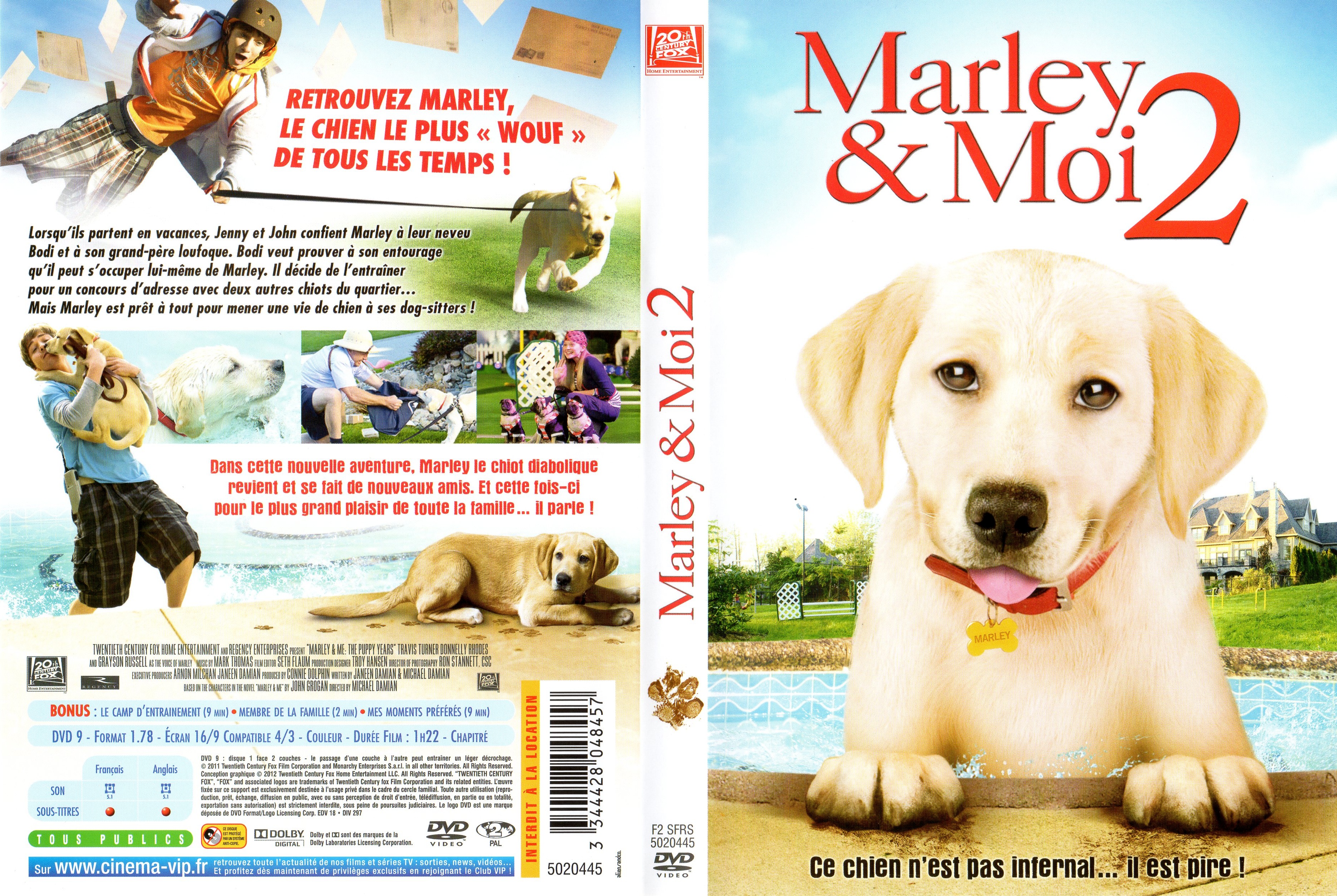 Jaquette DVD Marley et Moi 2