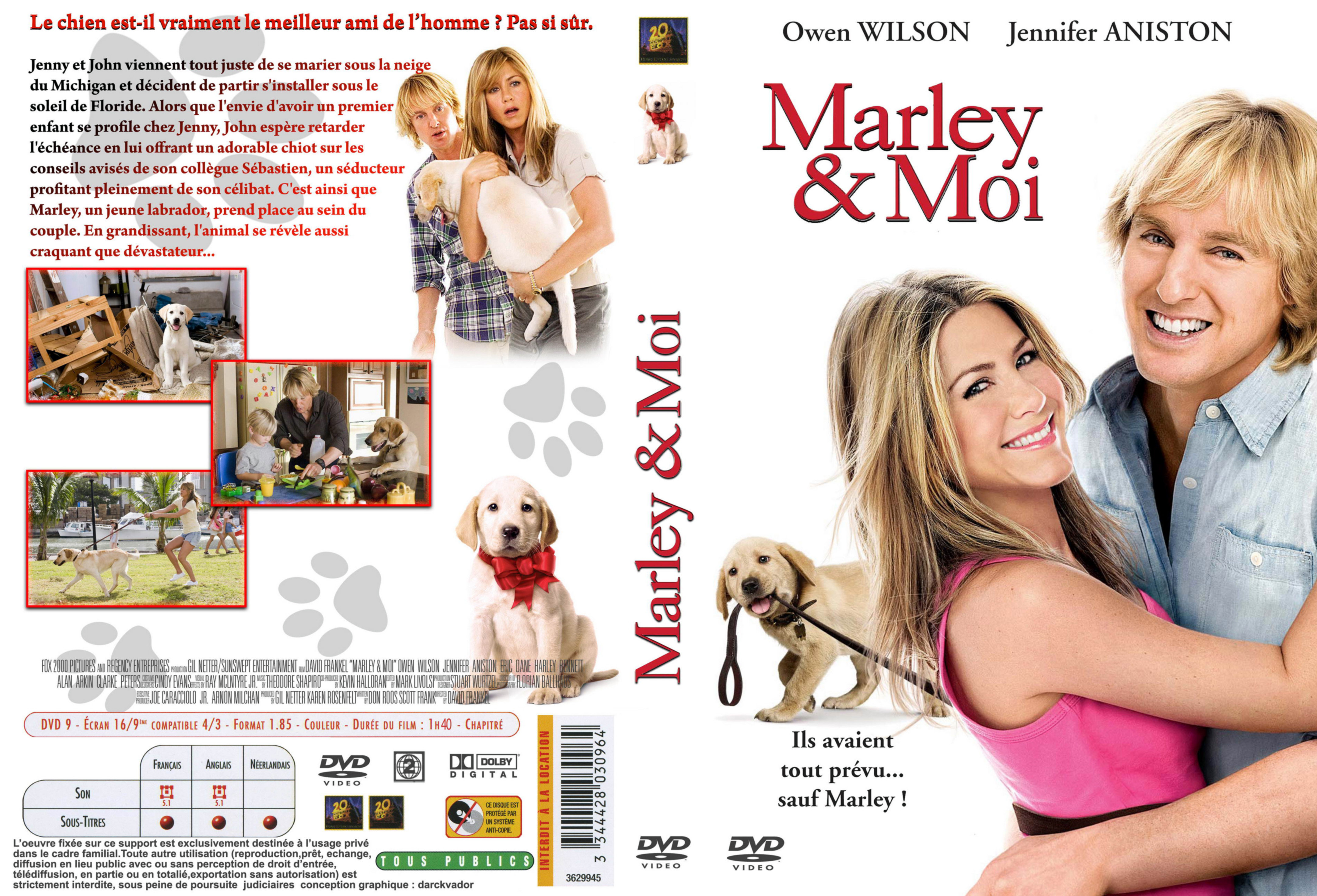 Jaquette DVD Marley et moi