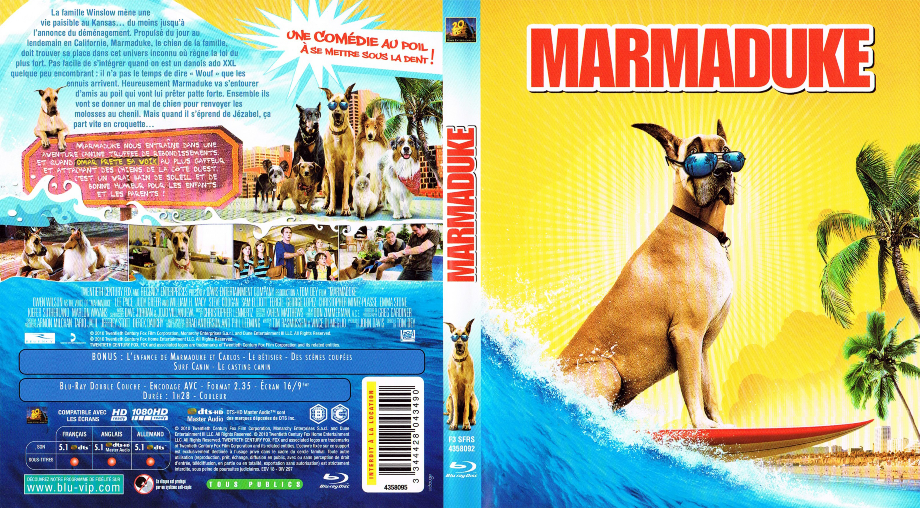 Jaquette DVD Marmaduke (BLU-RAY)