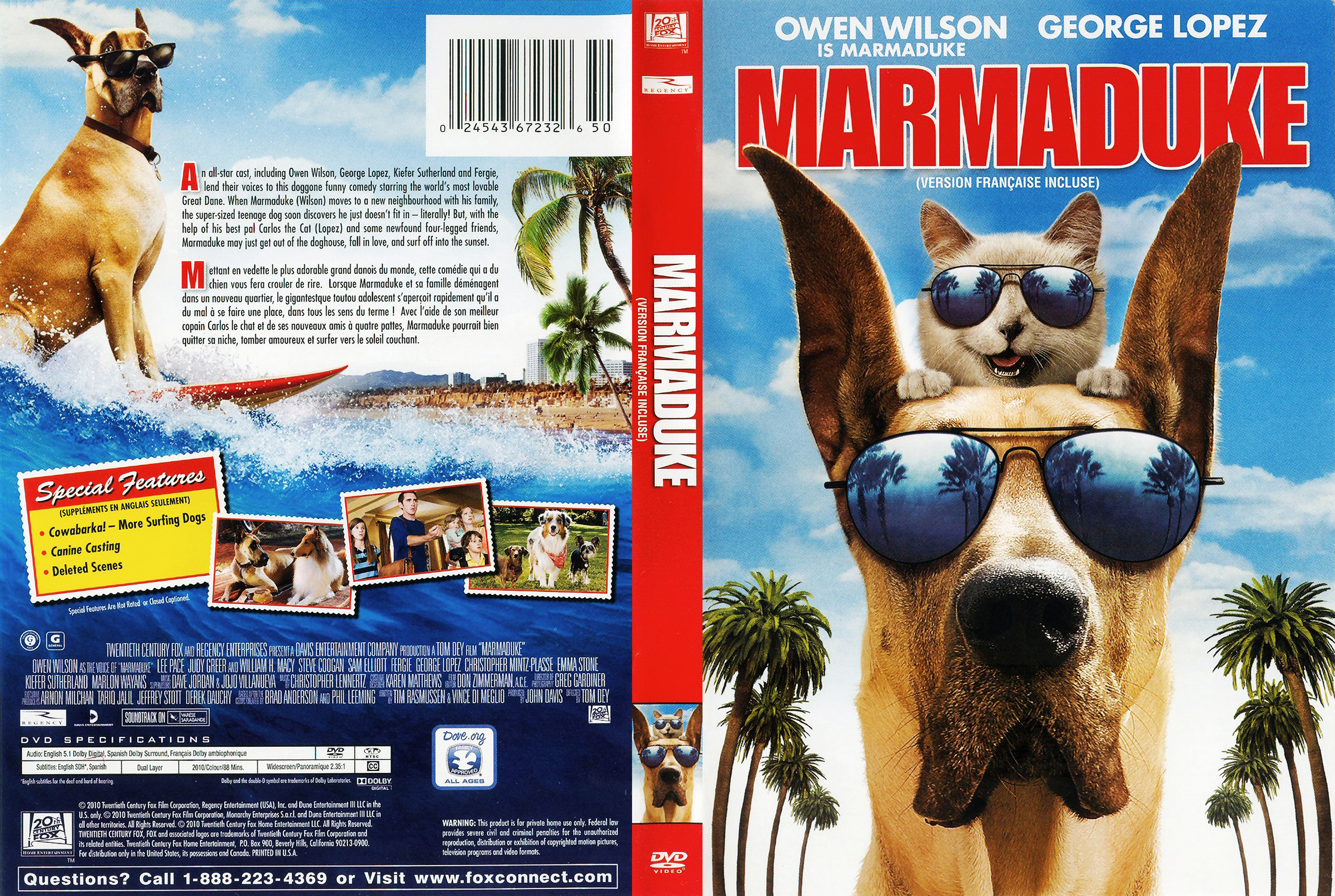 Jaquette DVD Marmaduke (Canadienne)