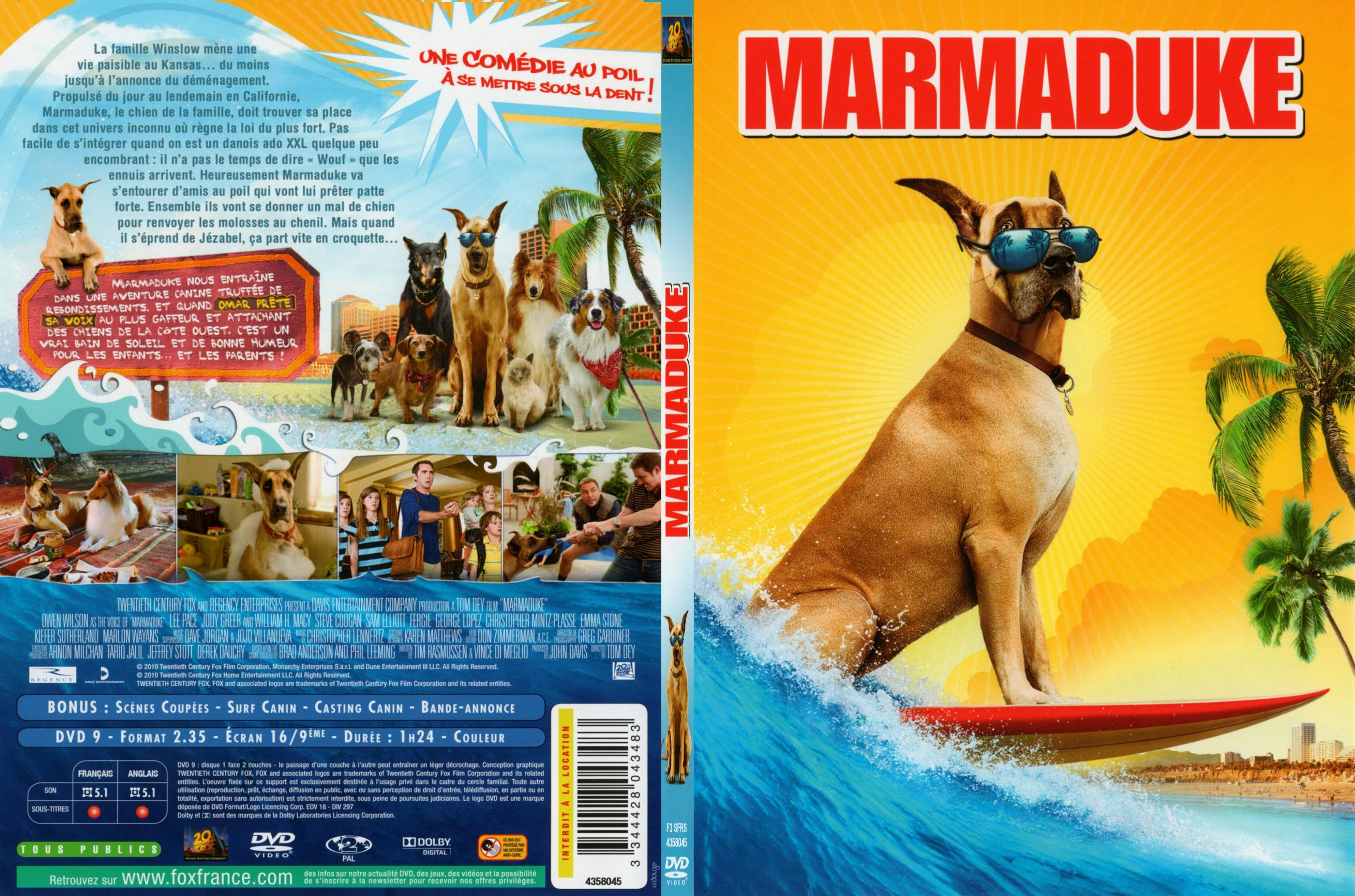 Jaquette DVD Marmaduke - SLIM