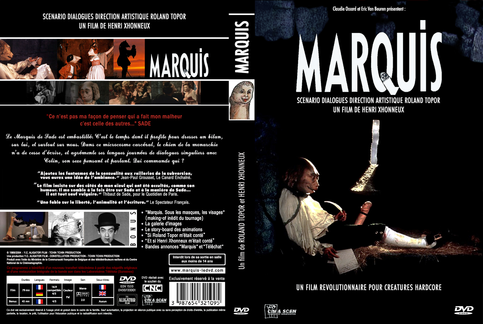 Jaquette DVD Marquis custom