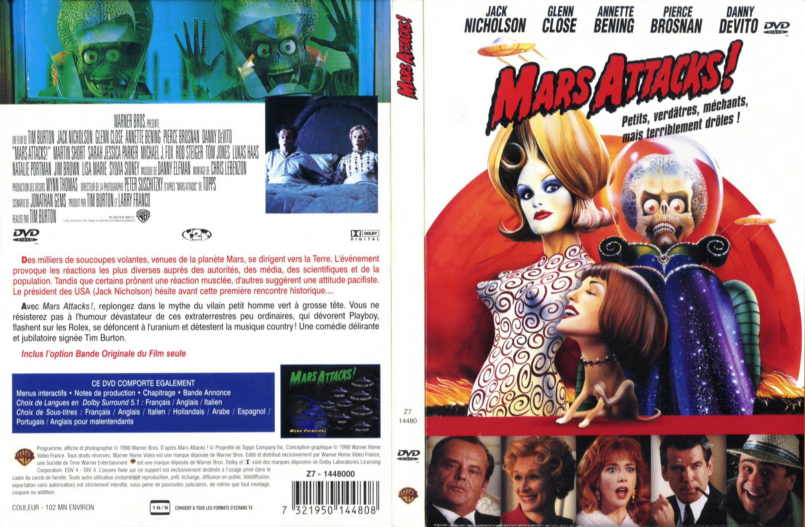 Jaquette DVD Mars attacks