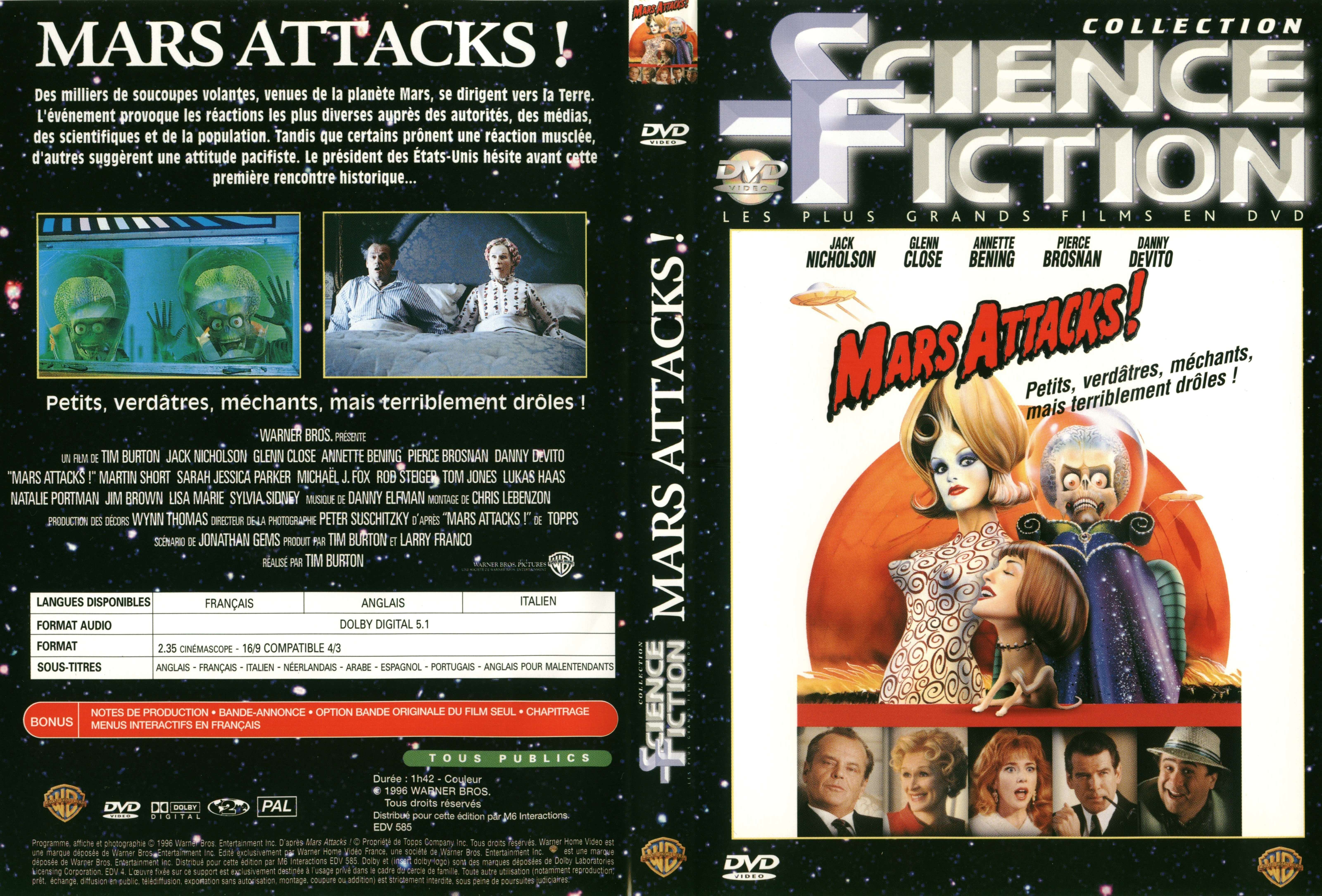 Jaquette DVD Mars attacks v2