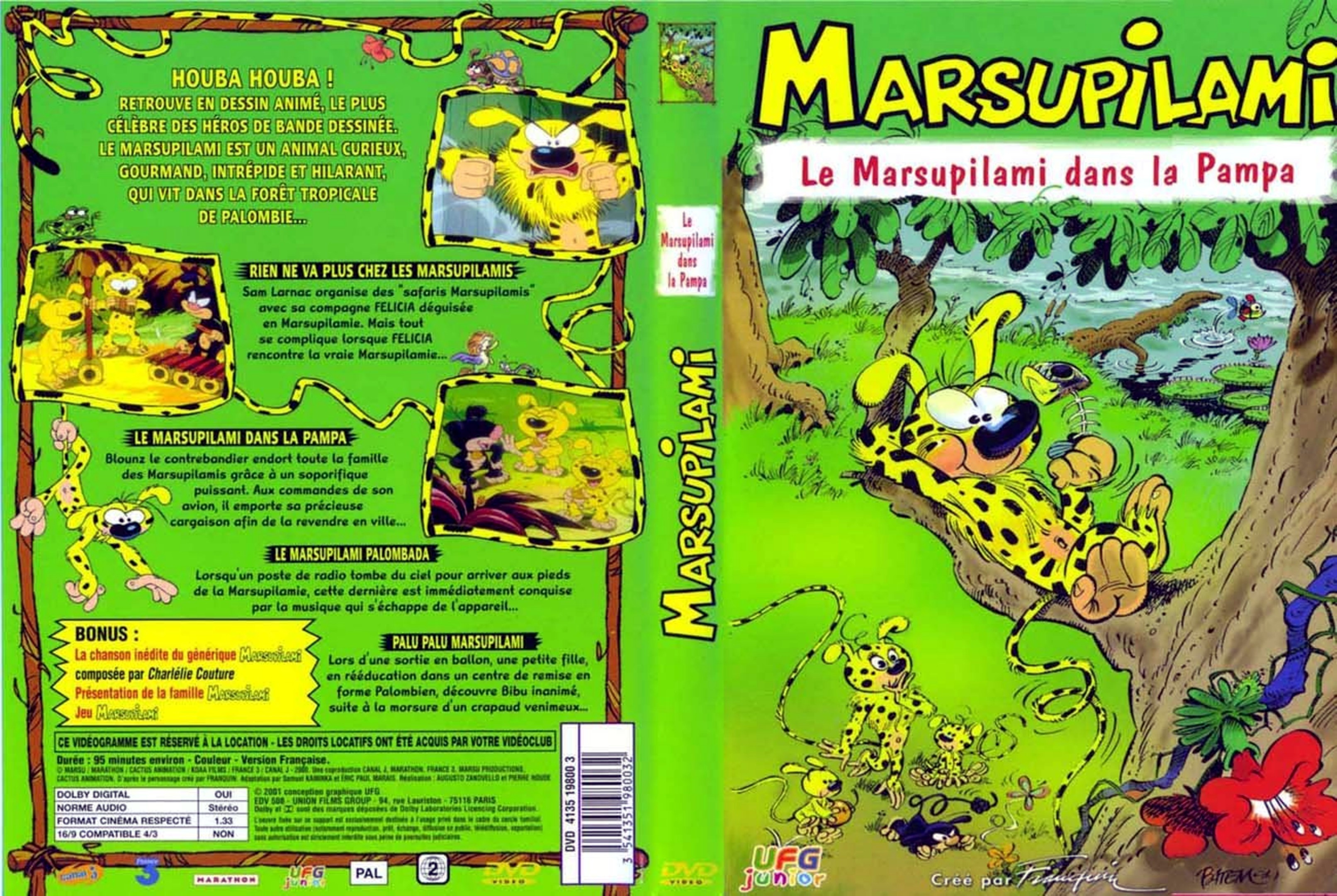 Jaquette DVD Marsupilami - Le Marsupilami dans la pampa