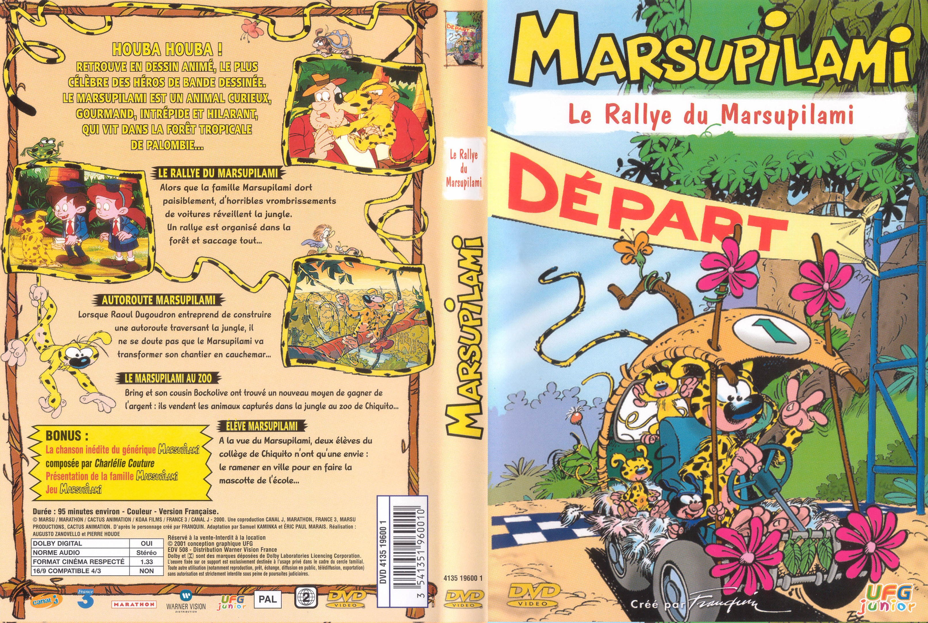 Jaquette DVD Marsupilami - Le rallye du Marsupilami