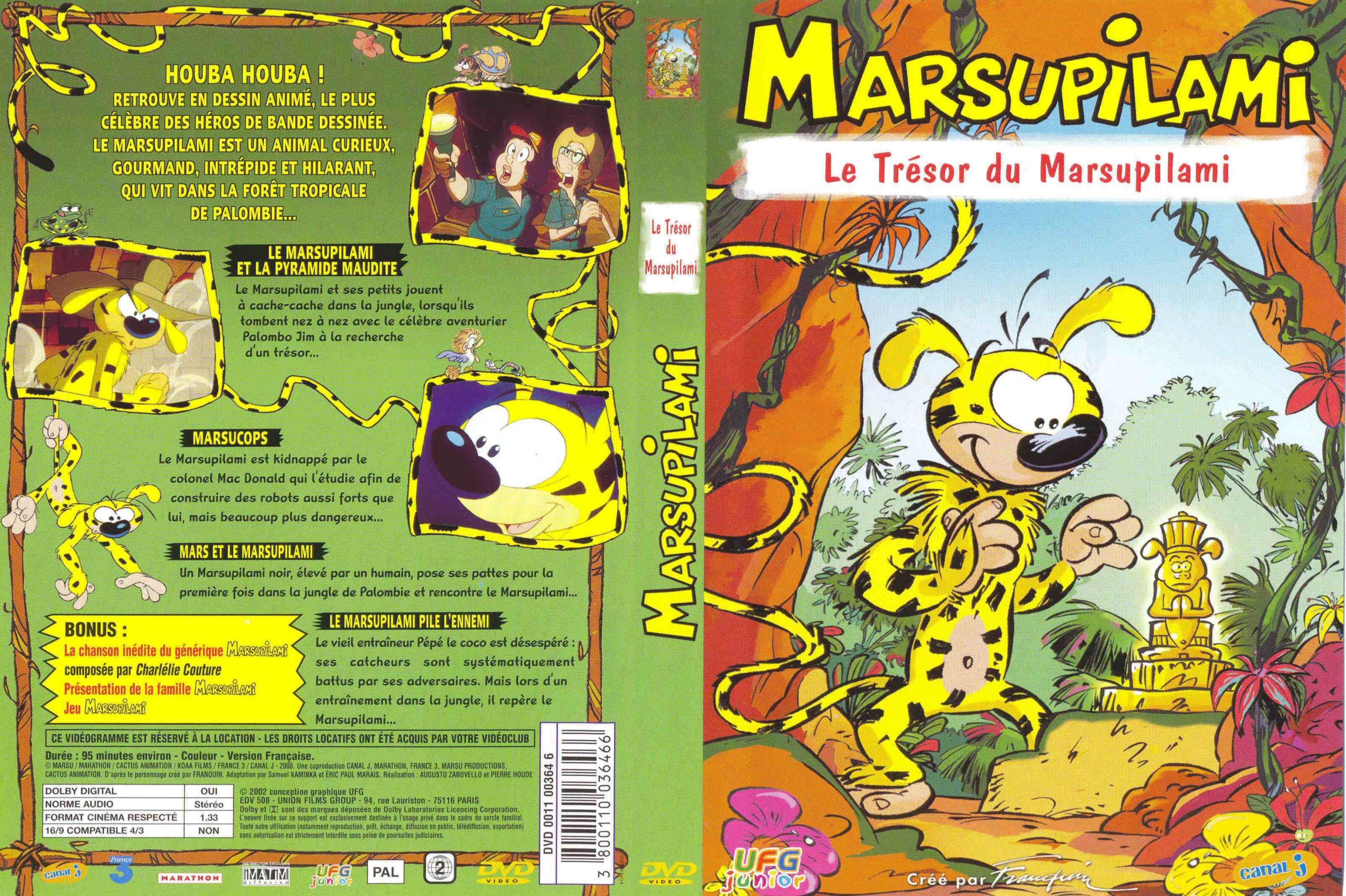 Jaquette DVD Marsupilami - Le trsor du Marsupilami