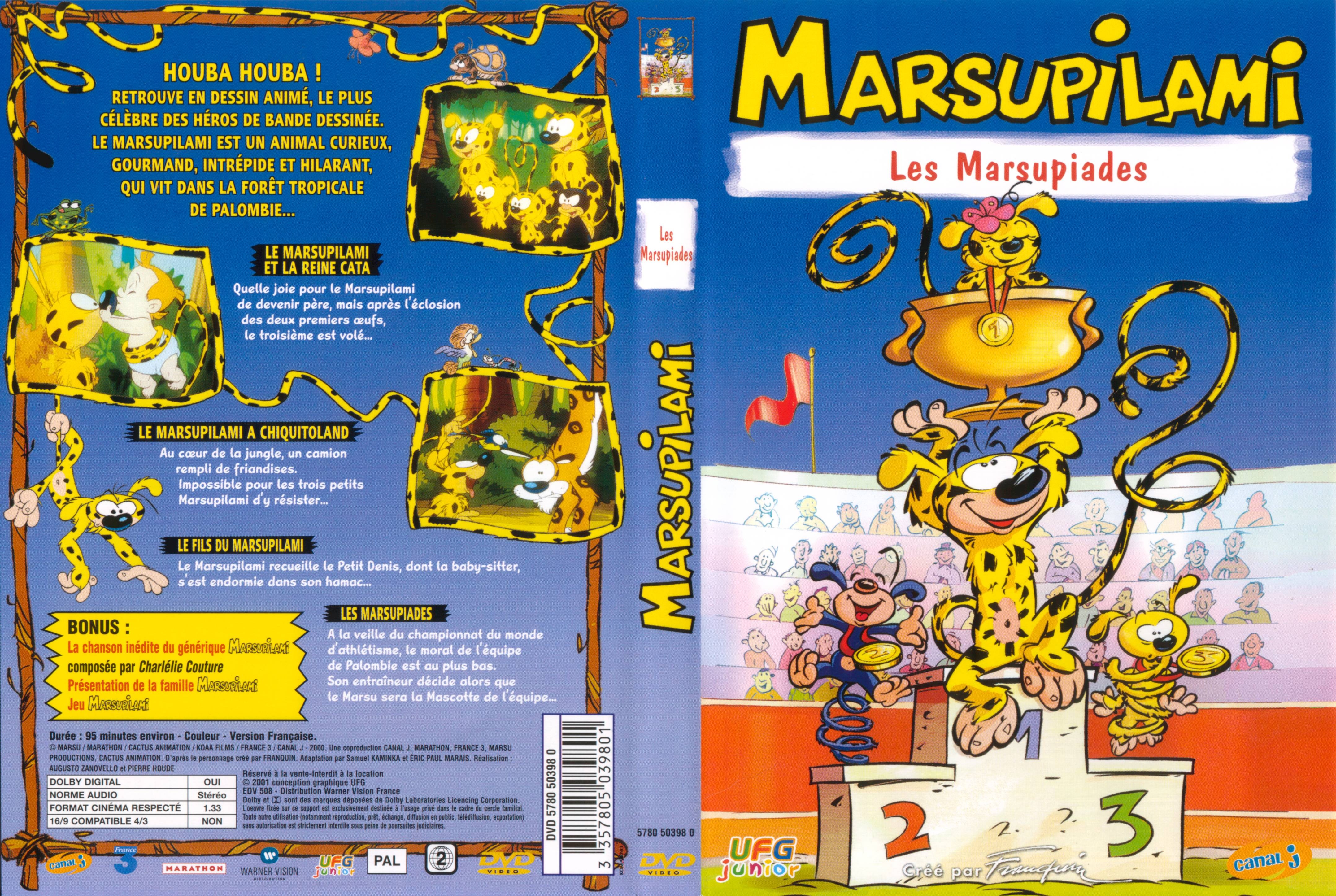Jaquette DVD Marsupilami - Les Marsupiades
