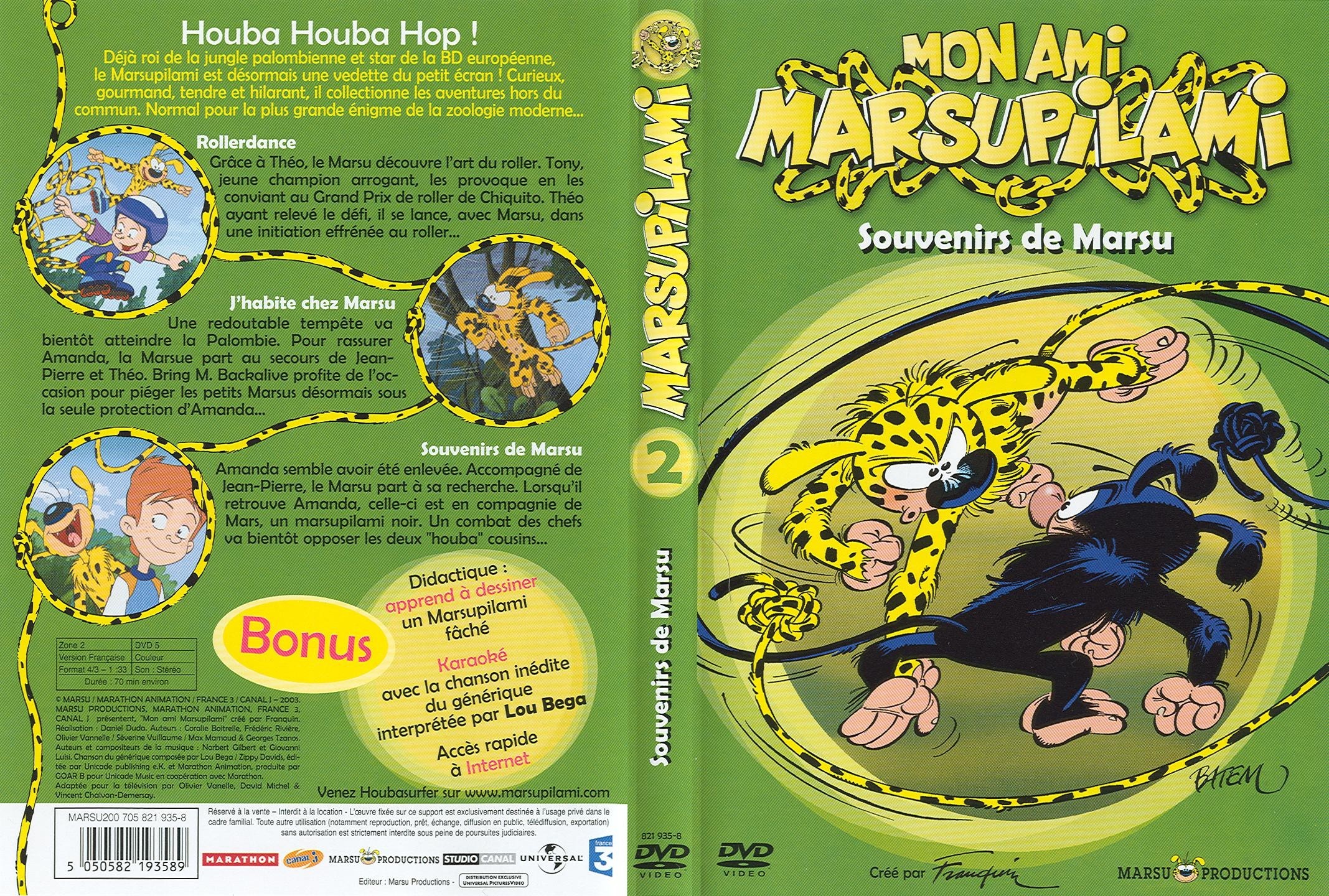 Jaquette DVD Marsupilami vol 2