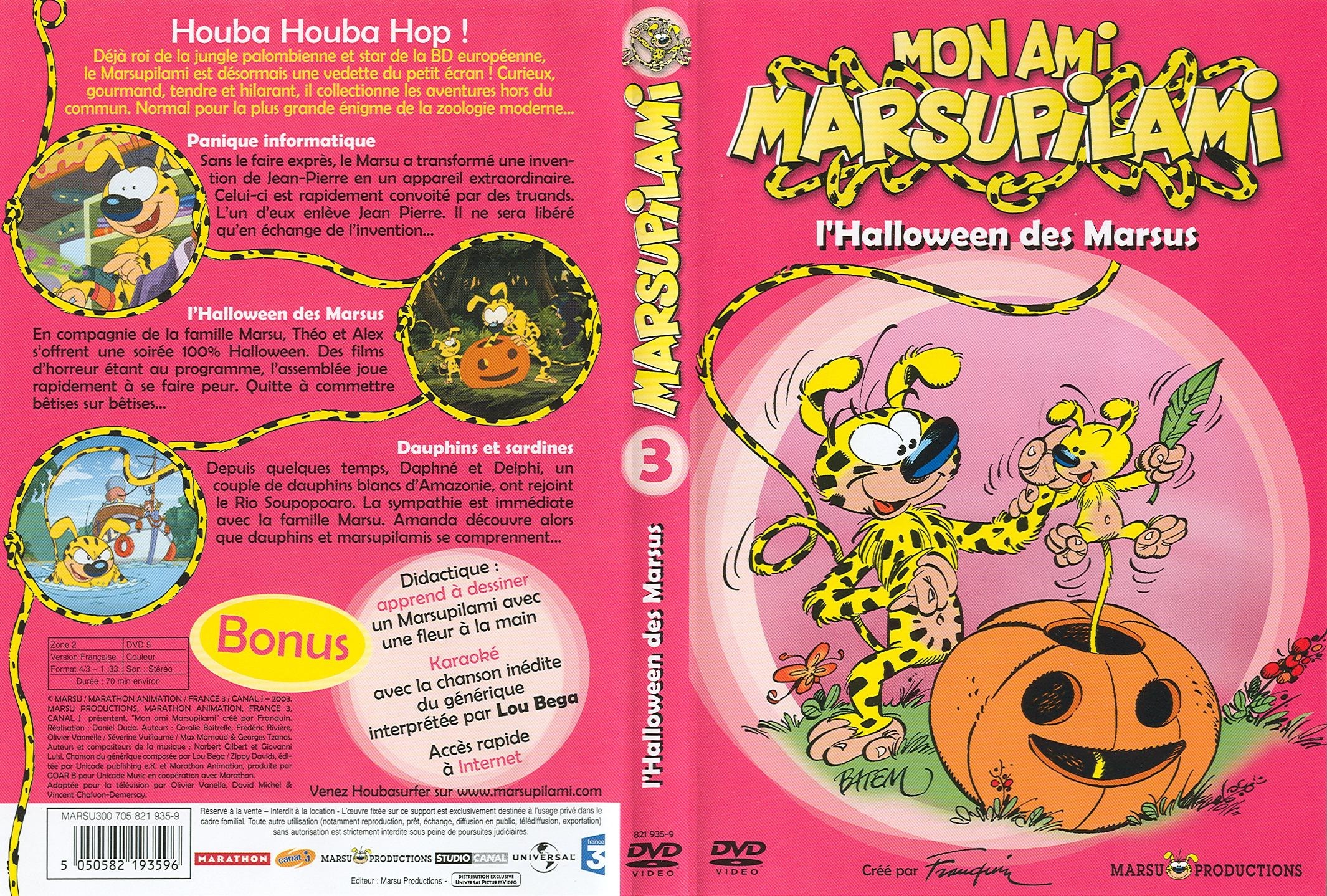 Jaquette DVD Marsupilami vol 3