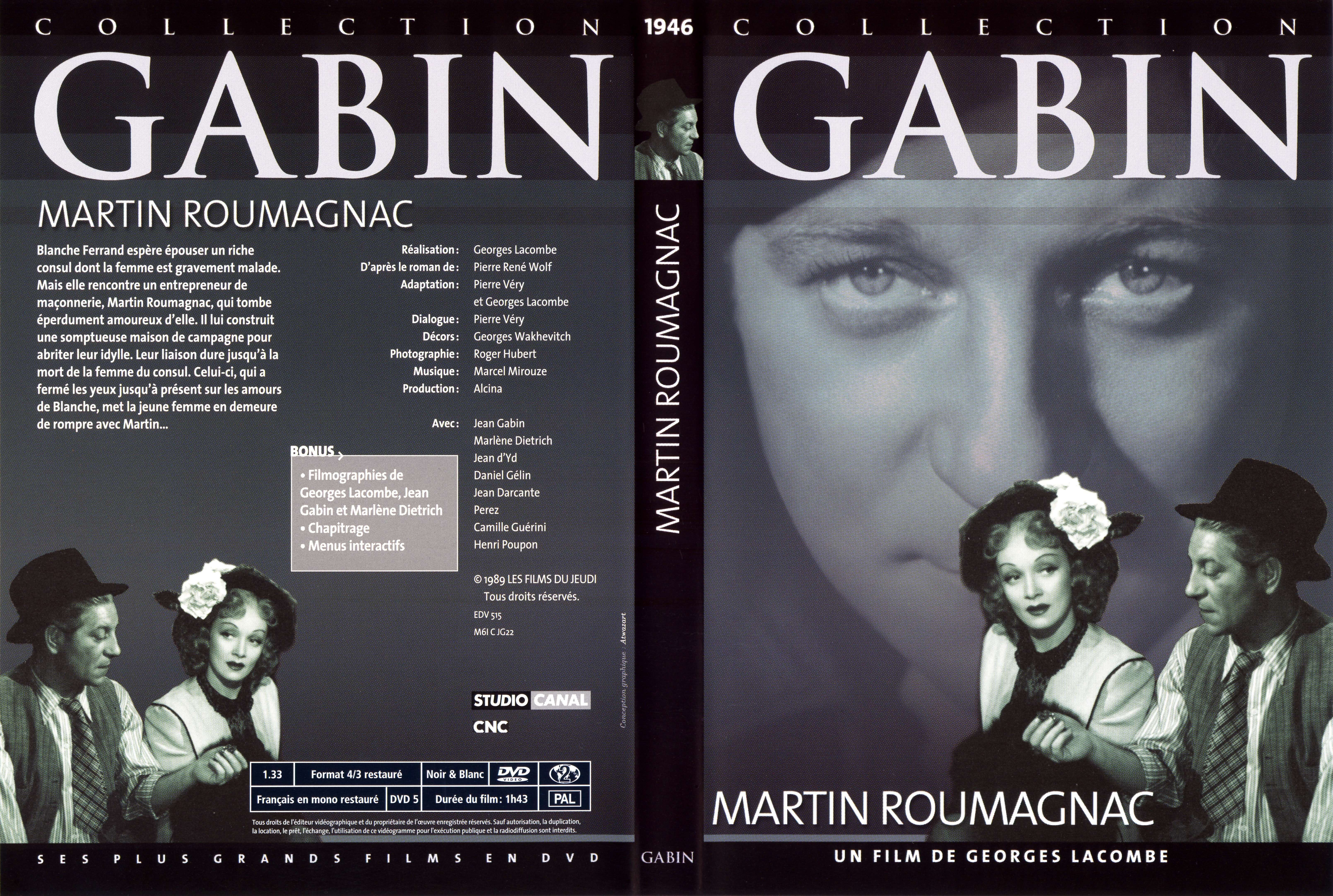 Jaquette DVD Martin Roumagnac