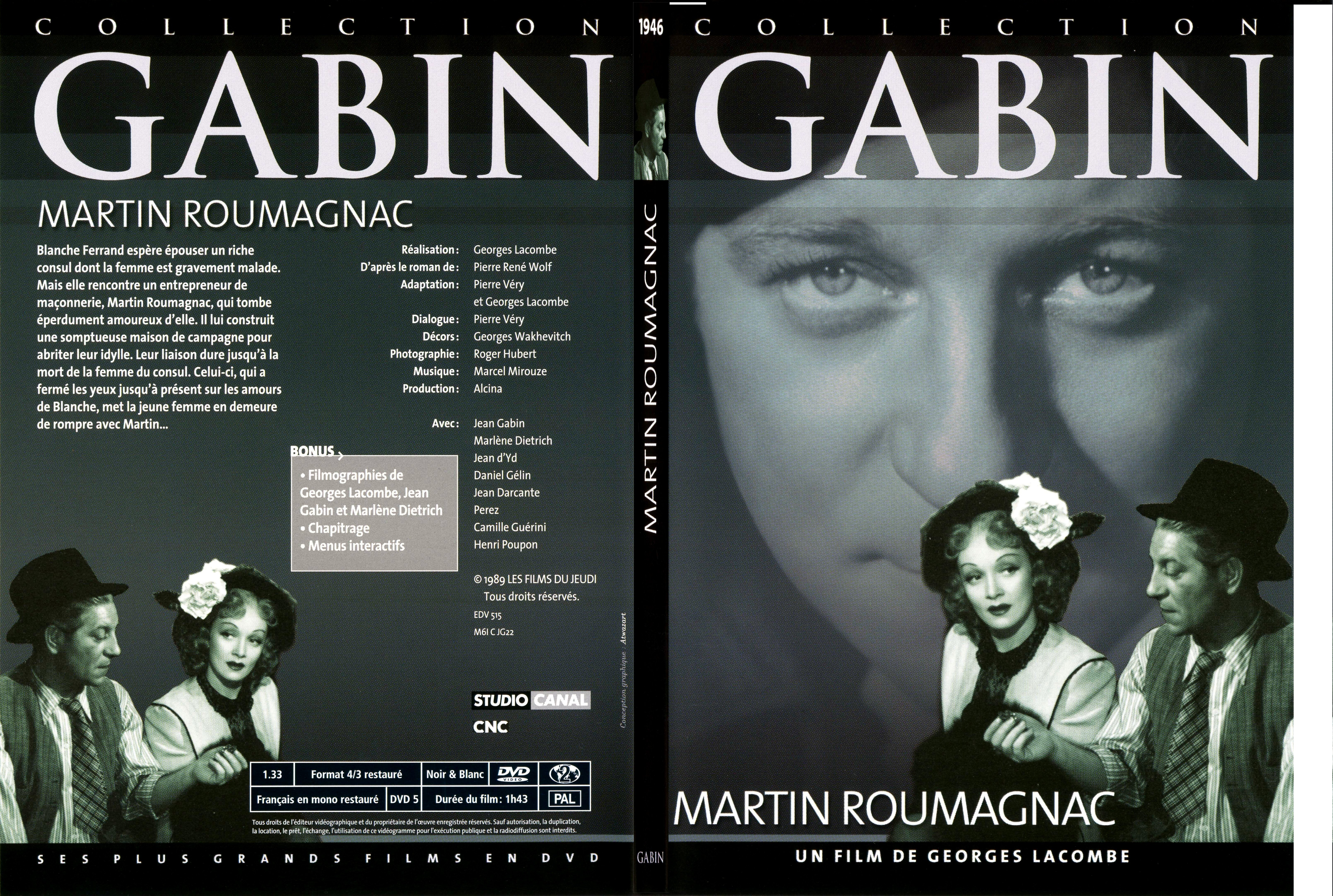 Jaquette DVD Martin Roumagnac - SLIM