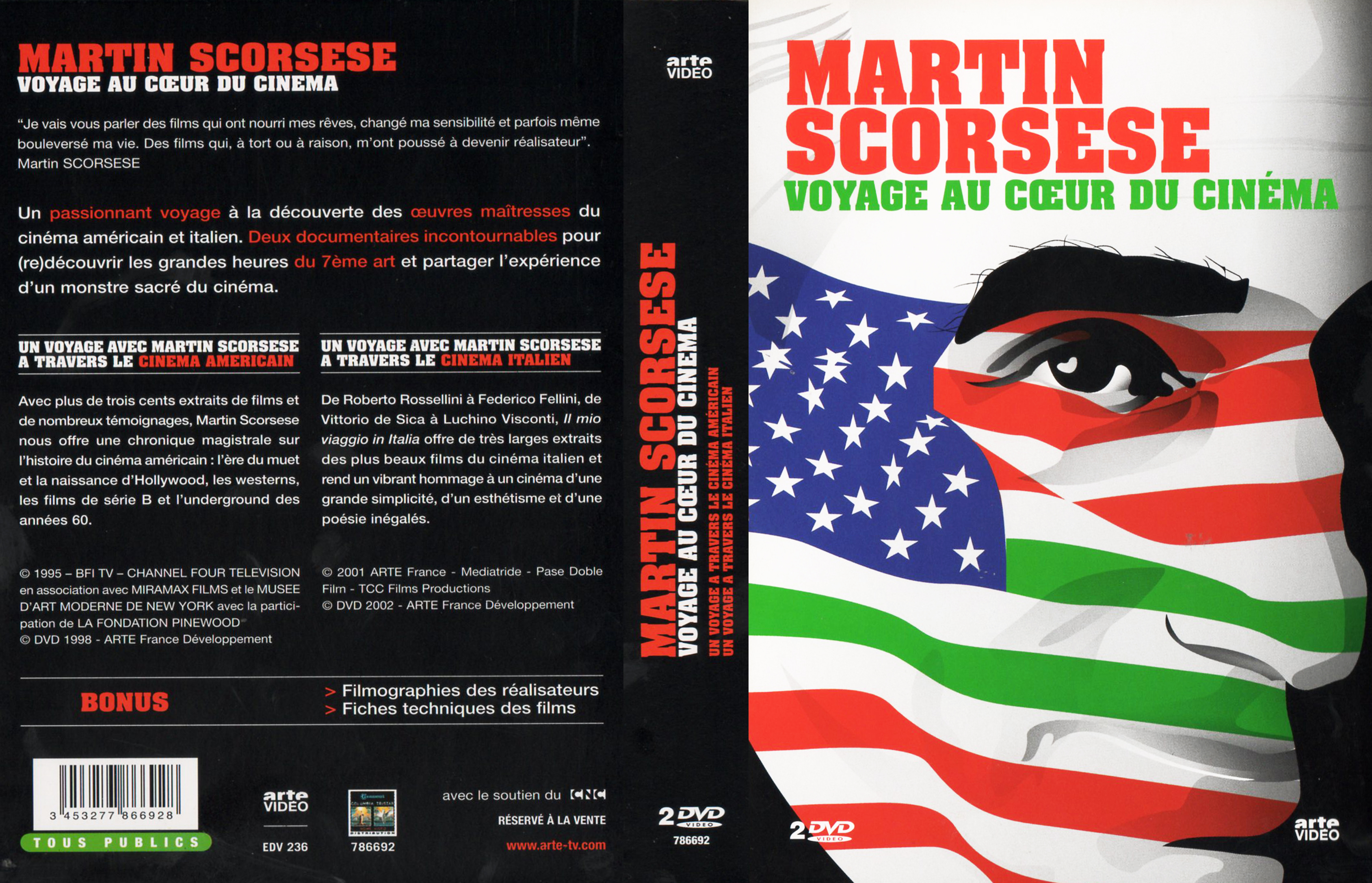 Jaquette DVD Martin Scorsese - Voyage au coeur du cinma