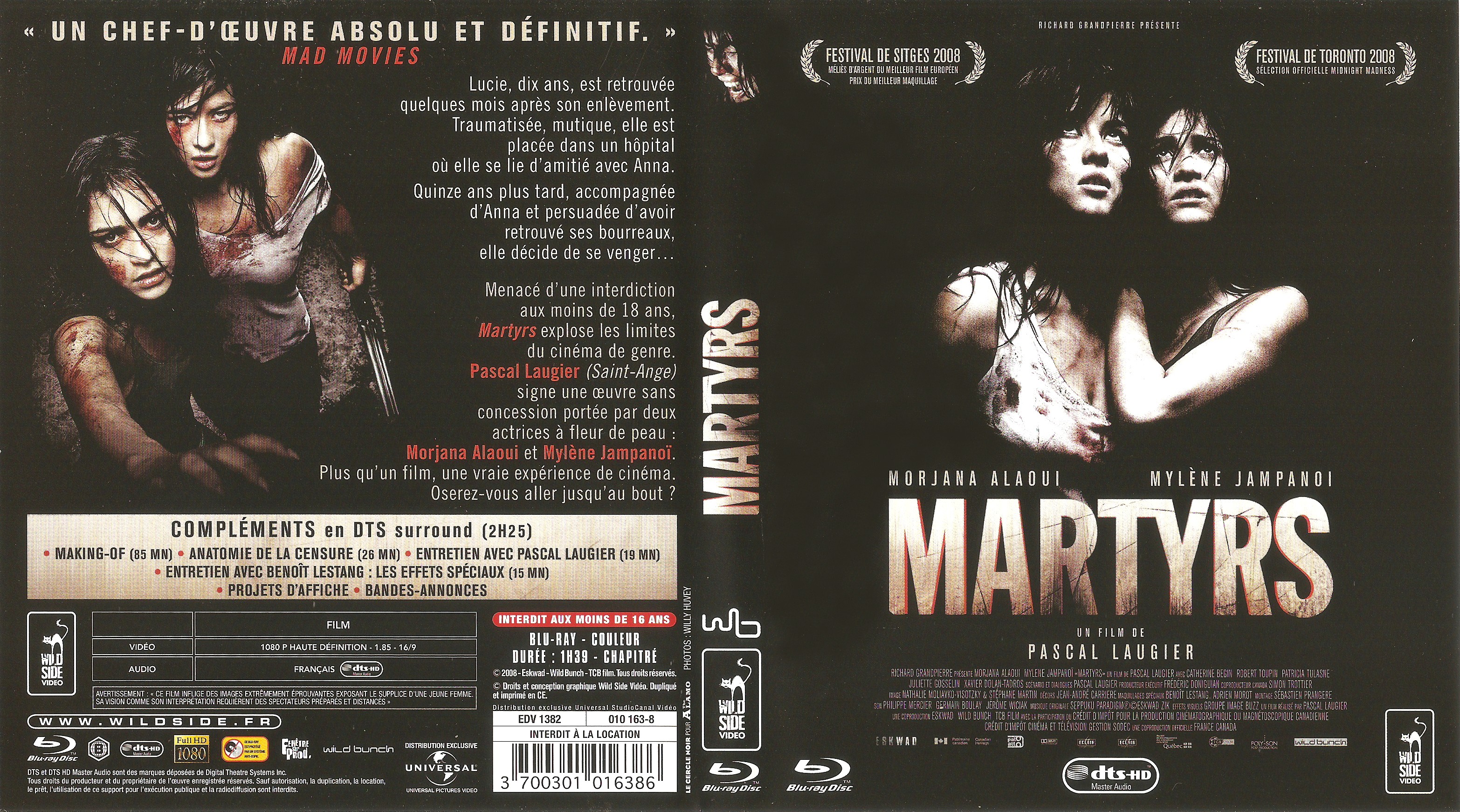 Jaquette DVD Martyrs (BLU-RAY)