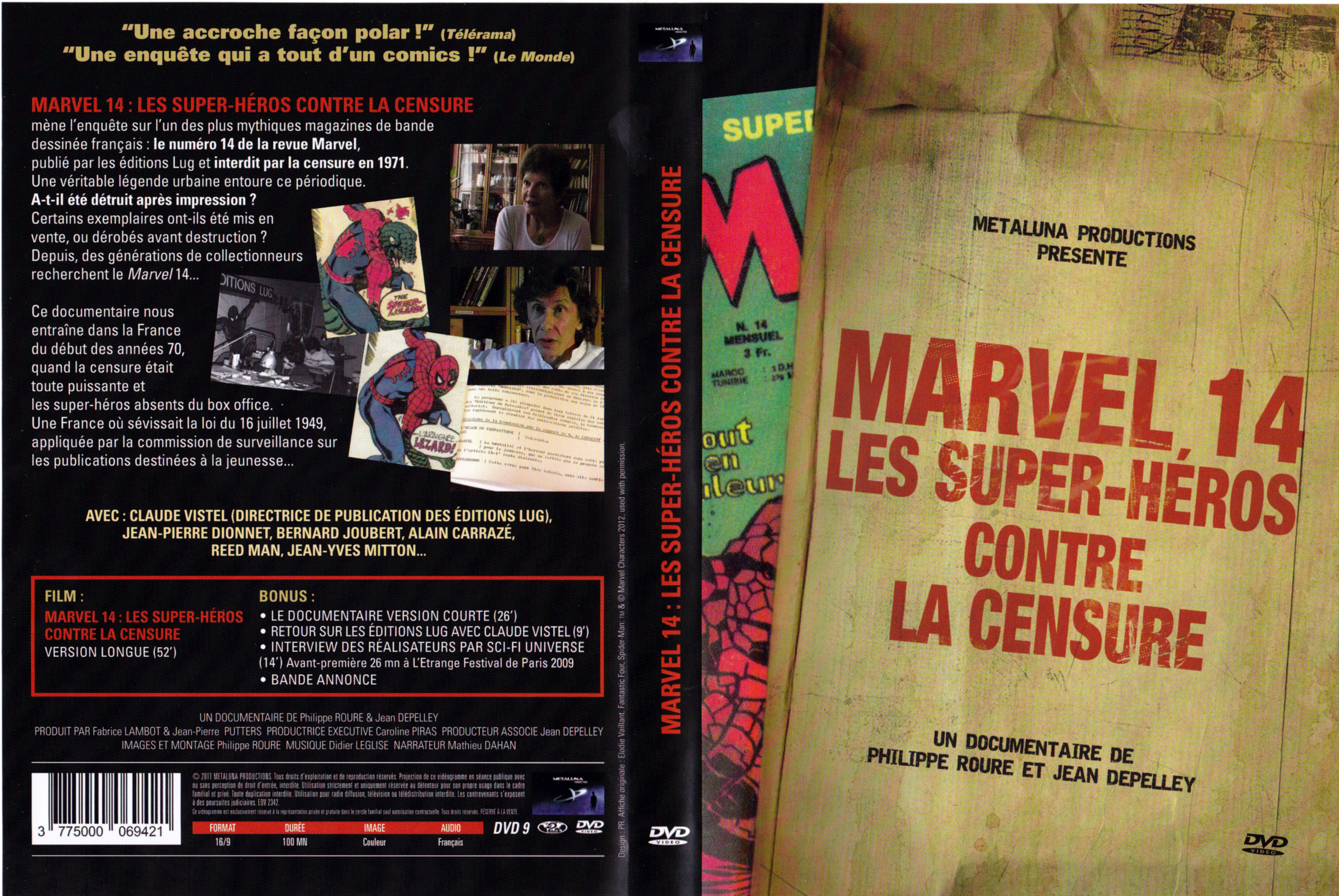 Jaquette DVD Marvel 14 Les Super Hros Contre la Censure
