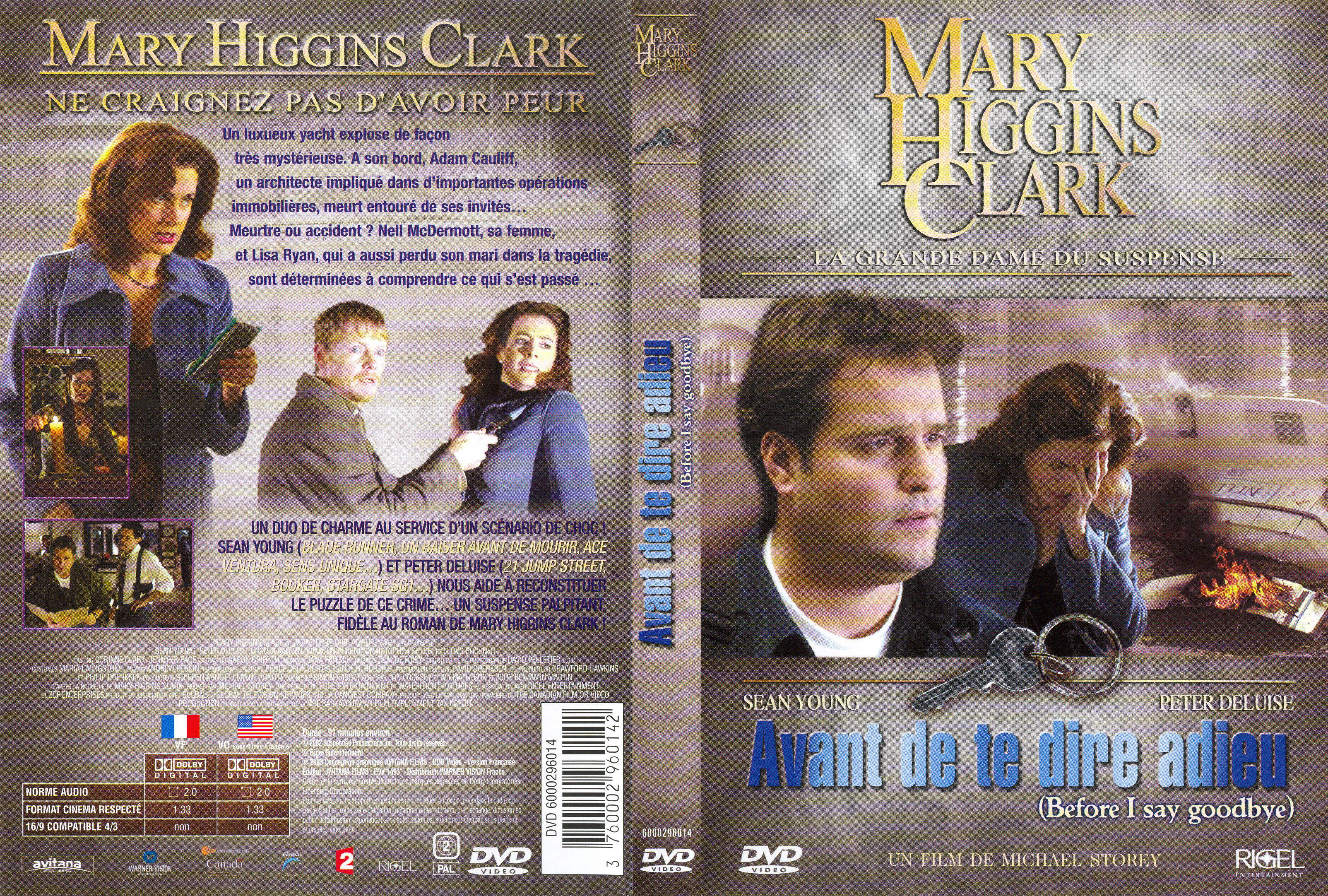 Jaquette DVD Mary Higgins Clark - Avant de te dire adieu v2