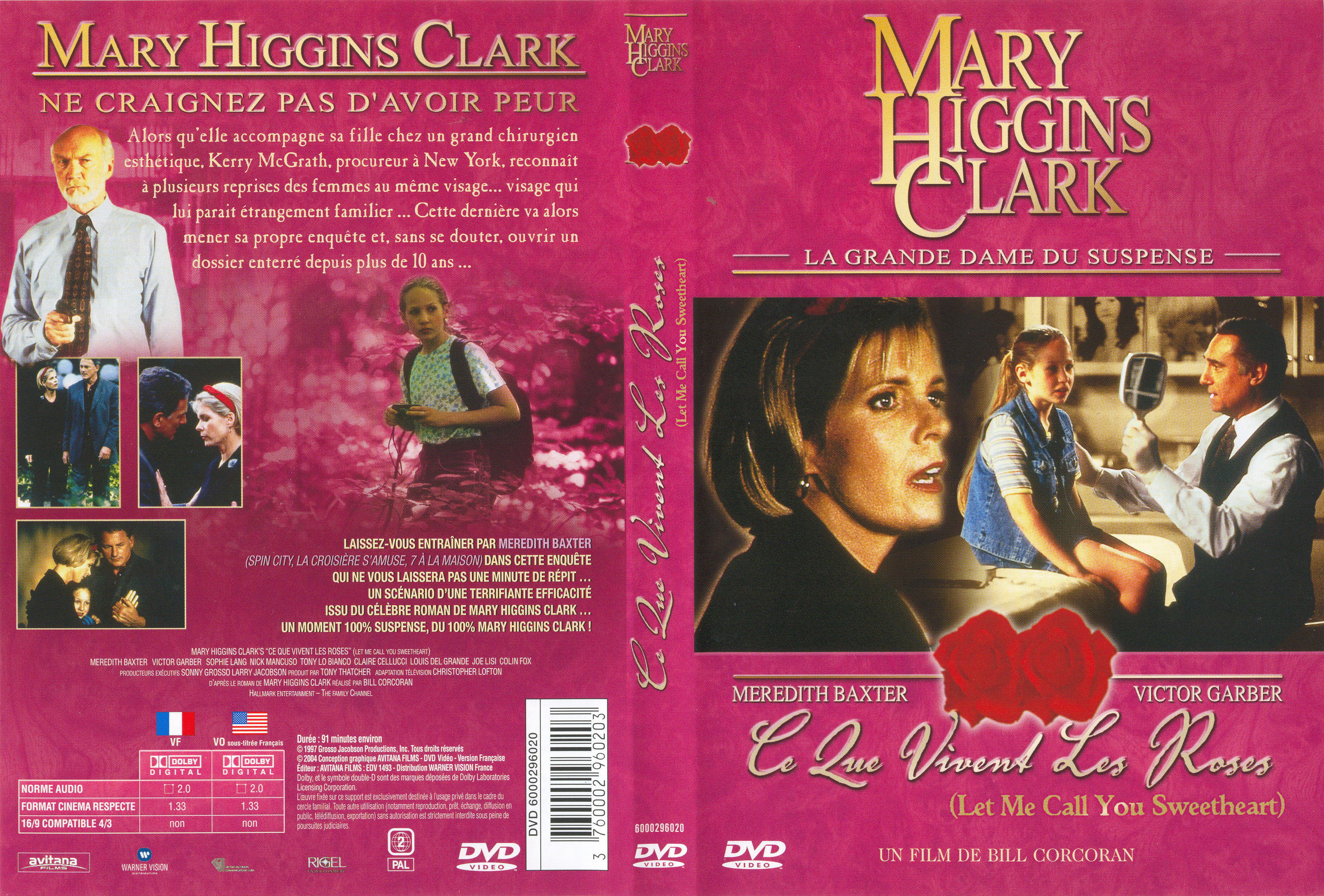 Jaquette DVD de Mary Higgins Clark - Ce que vivent les Roses - Cinéma Passion