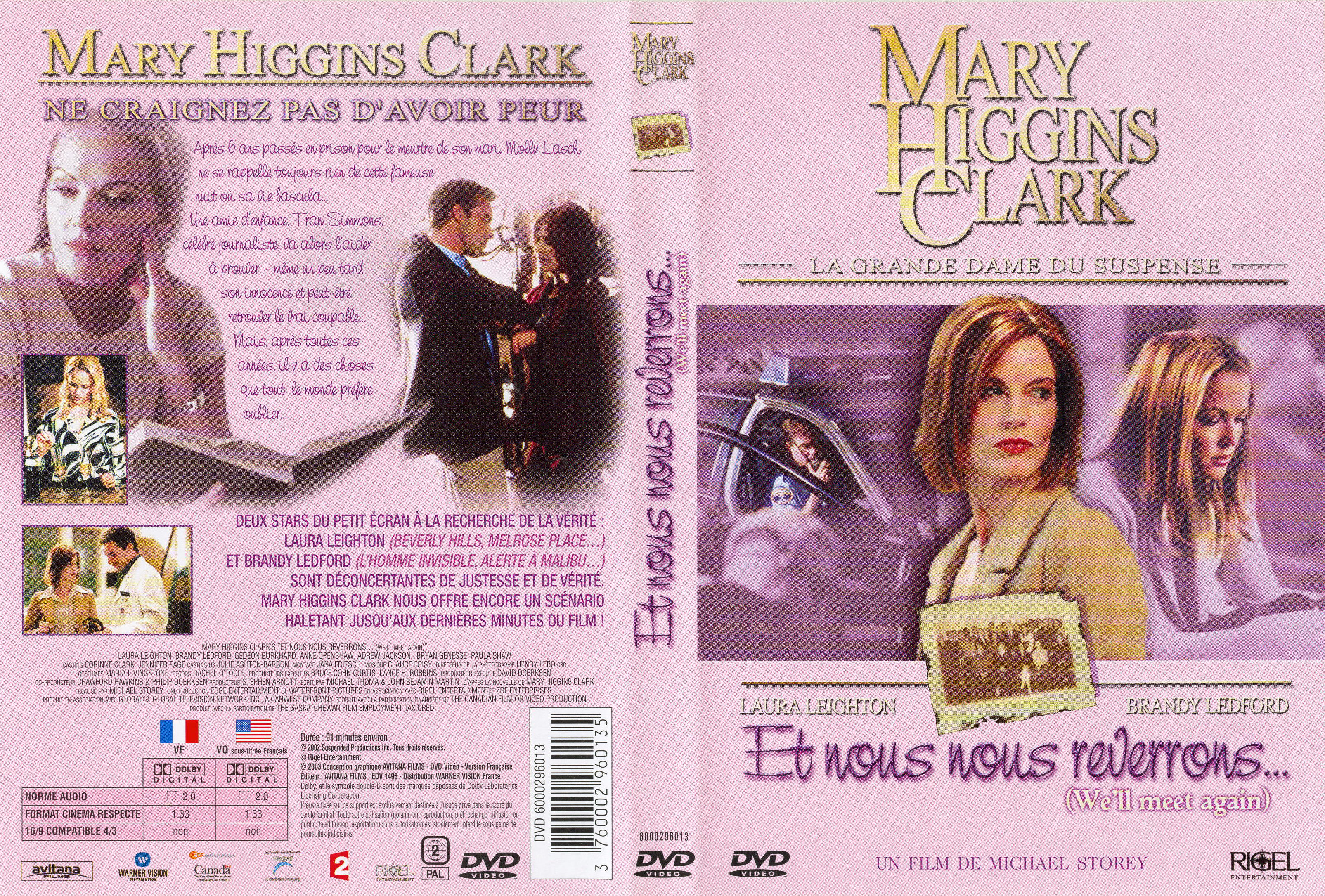 Jaquette DVD de Mary Higgins Clark - Et nous nous reverrons - Cinéma Passion