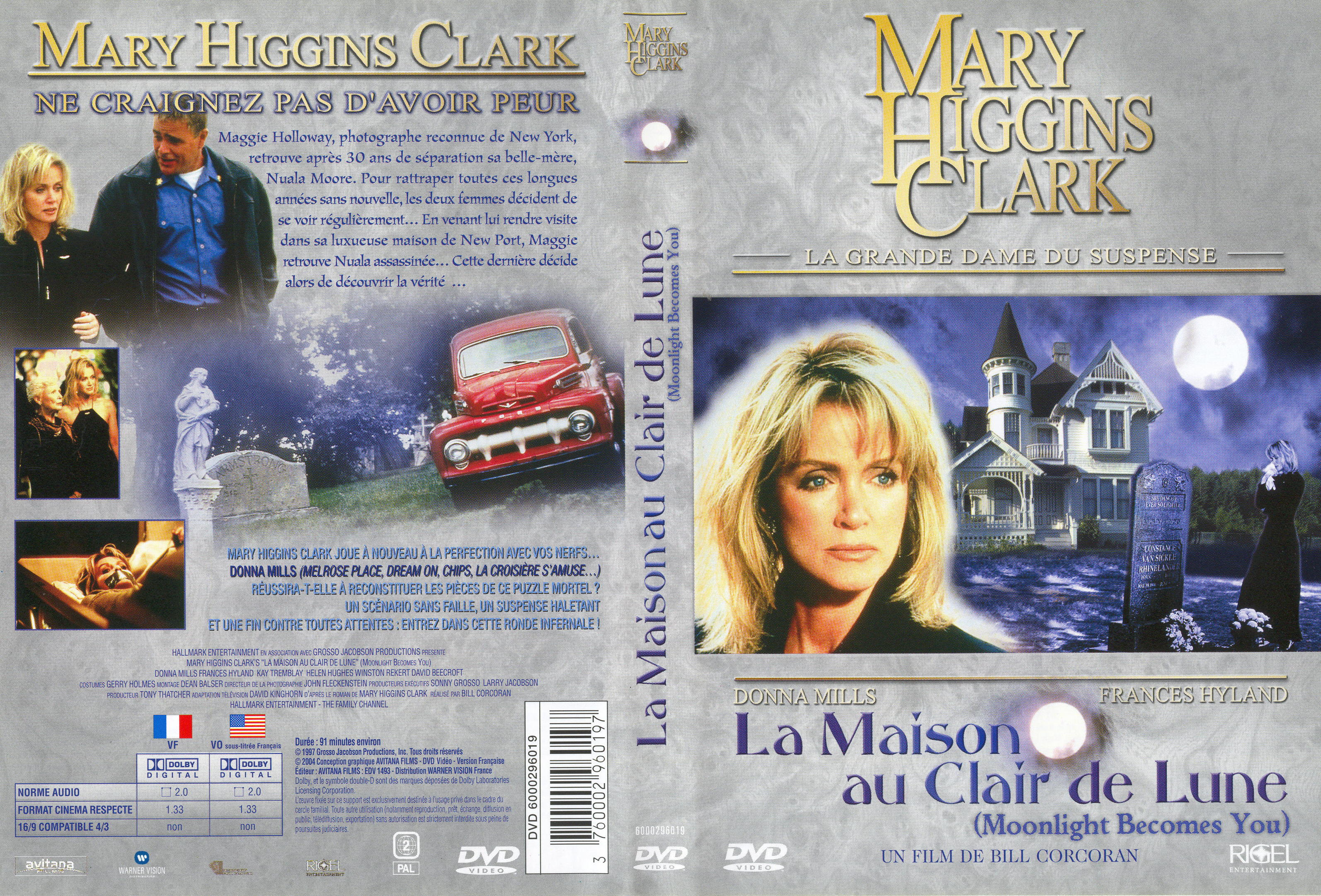 Jaquette DVD de Mary Higgins Clark - La maison au clair de lune - Cinéma Passion