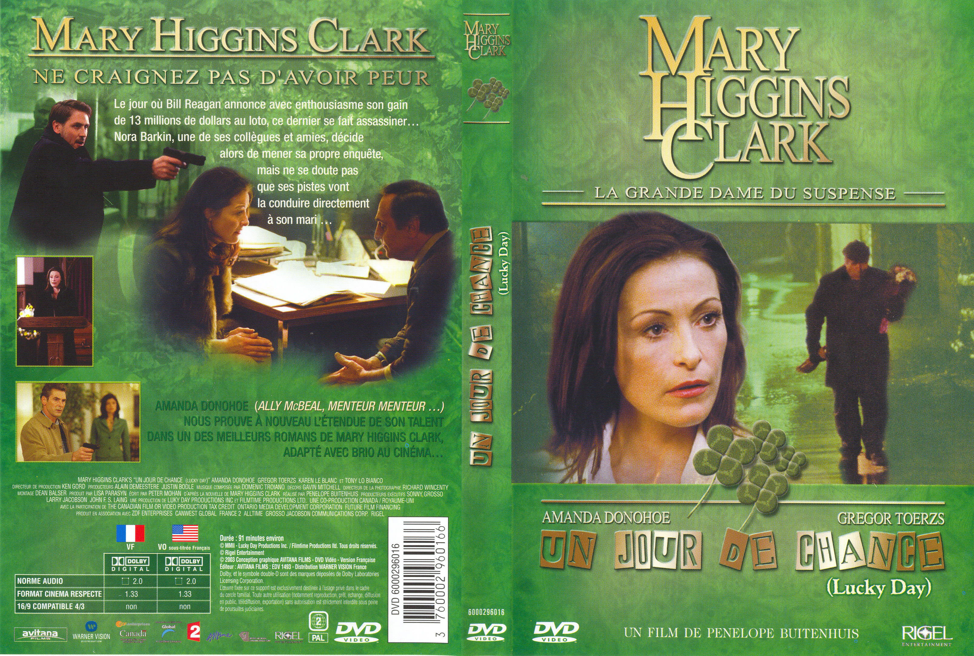Jaquette DVD de Mary Higgins Clark - Un jour de chance - Cinéma Passion