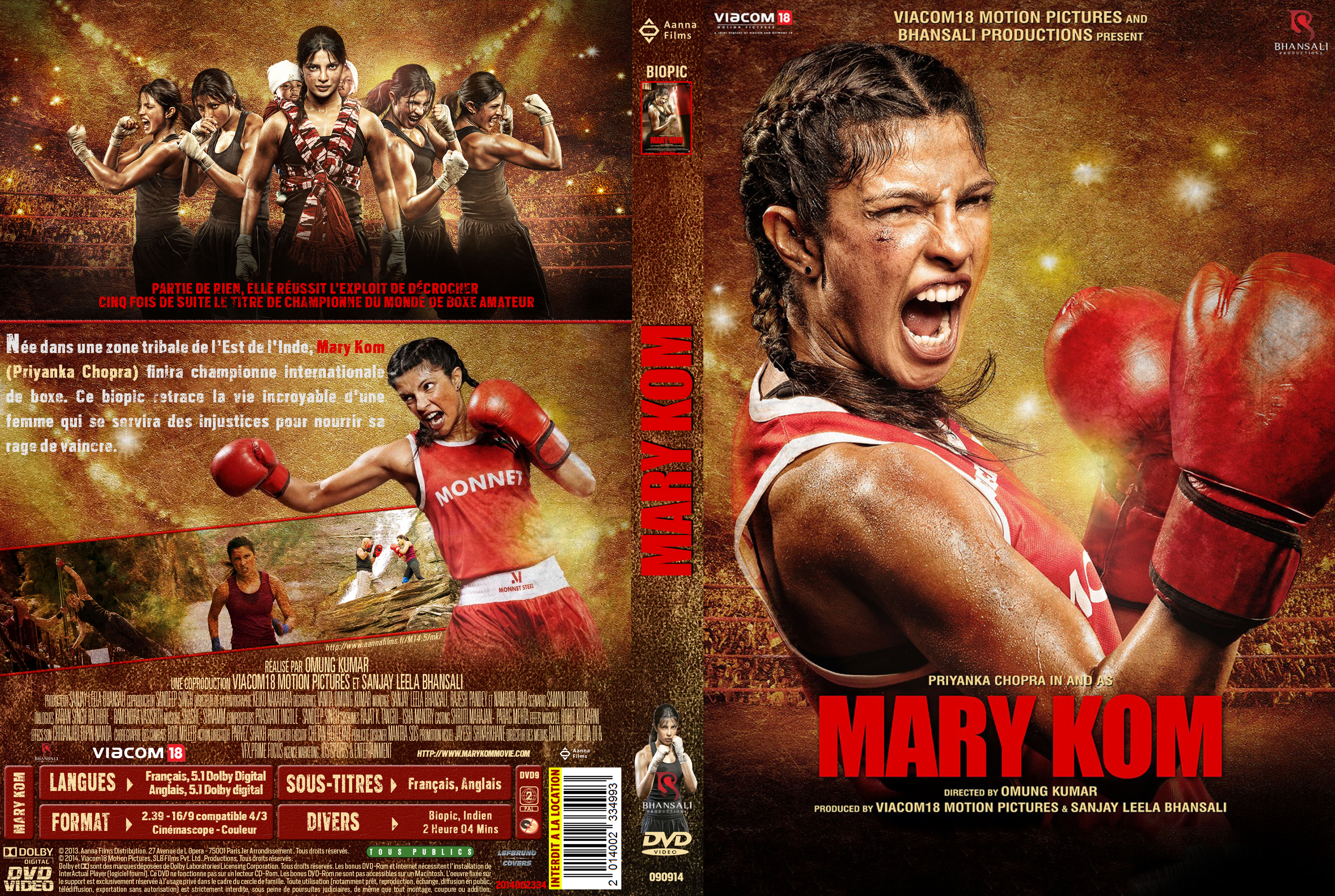 Jaquette DVD Mary Kom custom