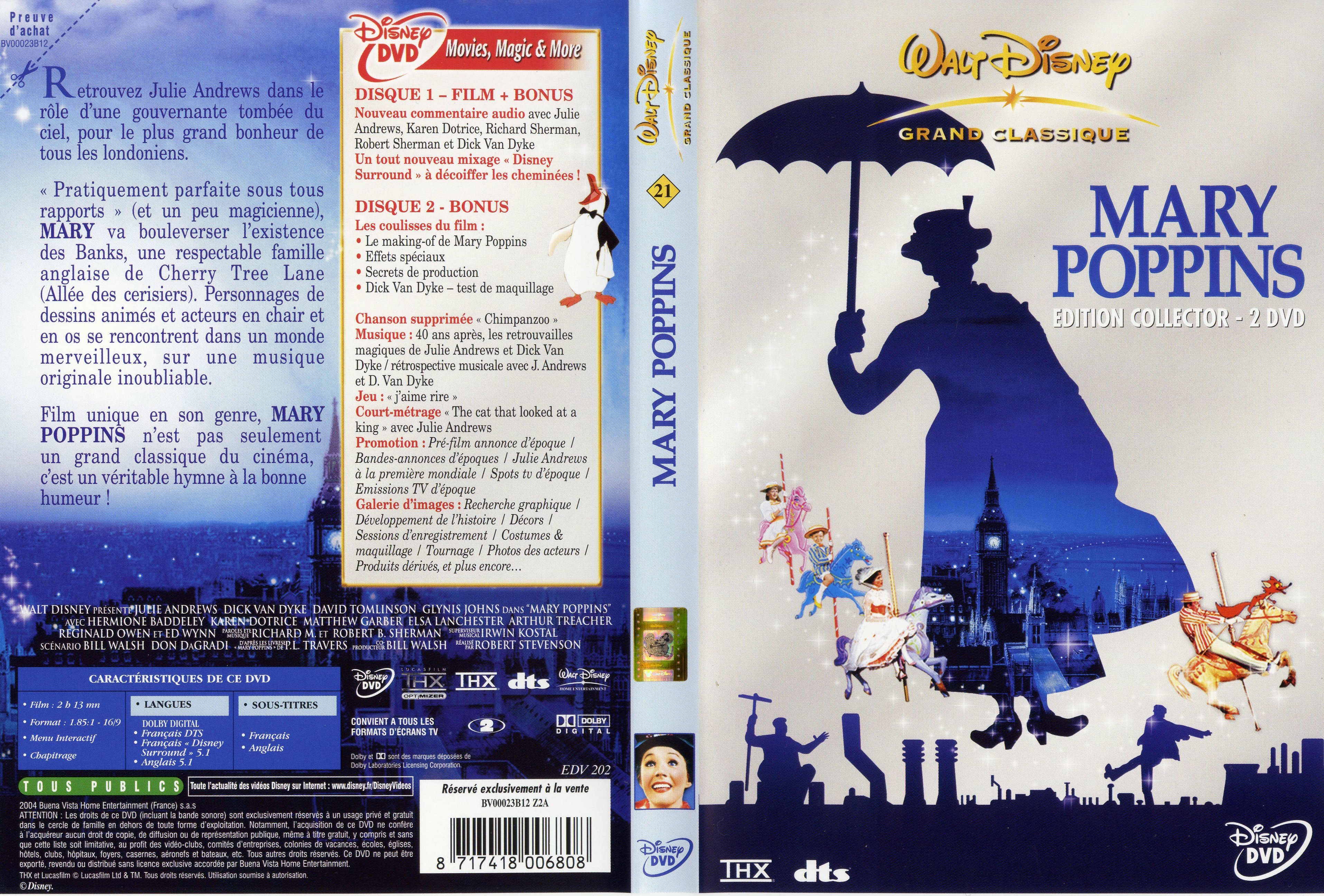 Jaquette DVD Mary Poppins v2