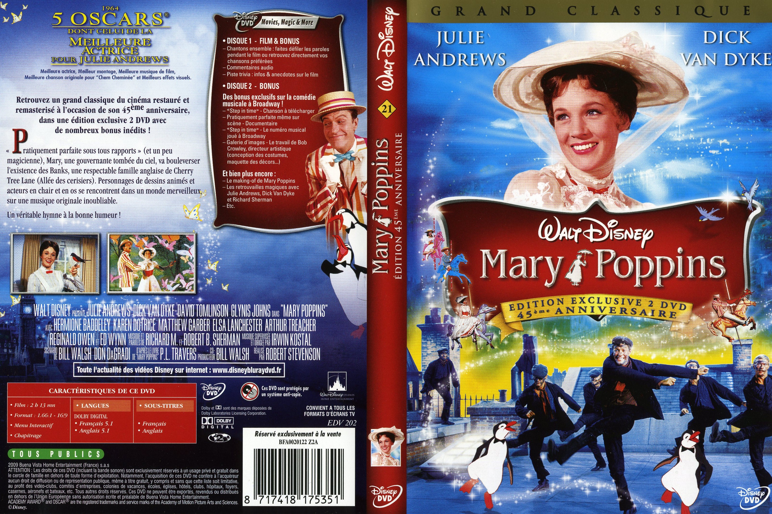 Jaquette DVD Mary Poppins v3