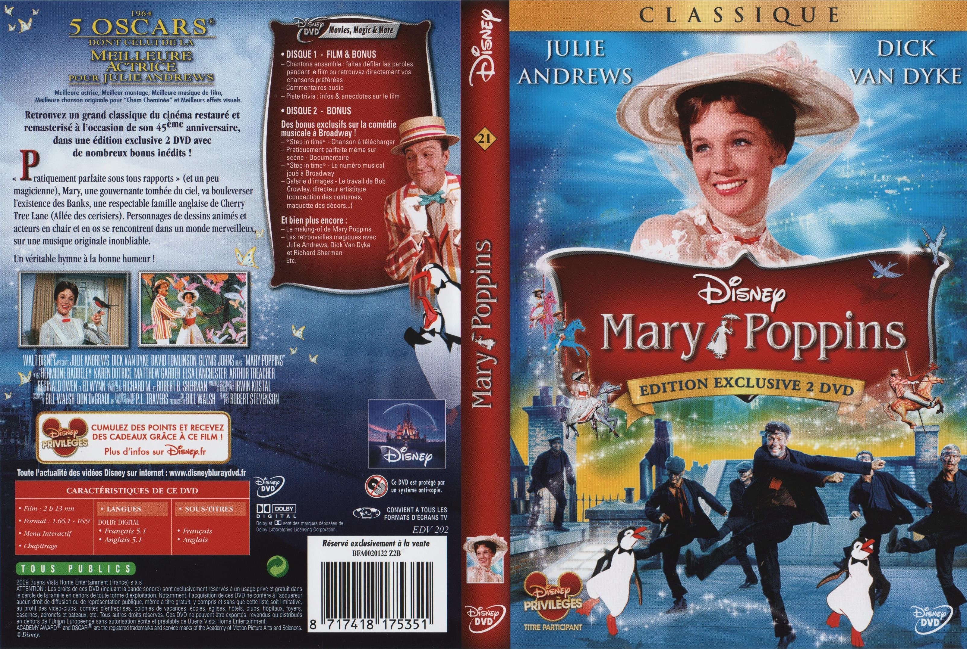 Jaquette DVD Mary Poppins v4