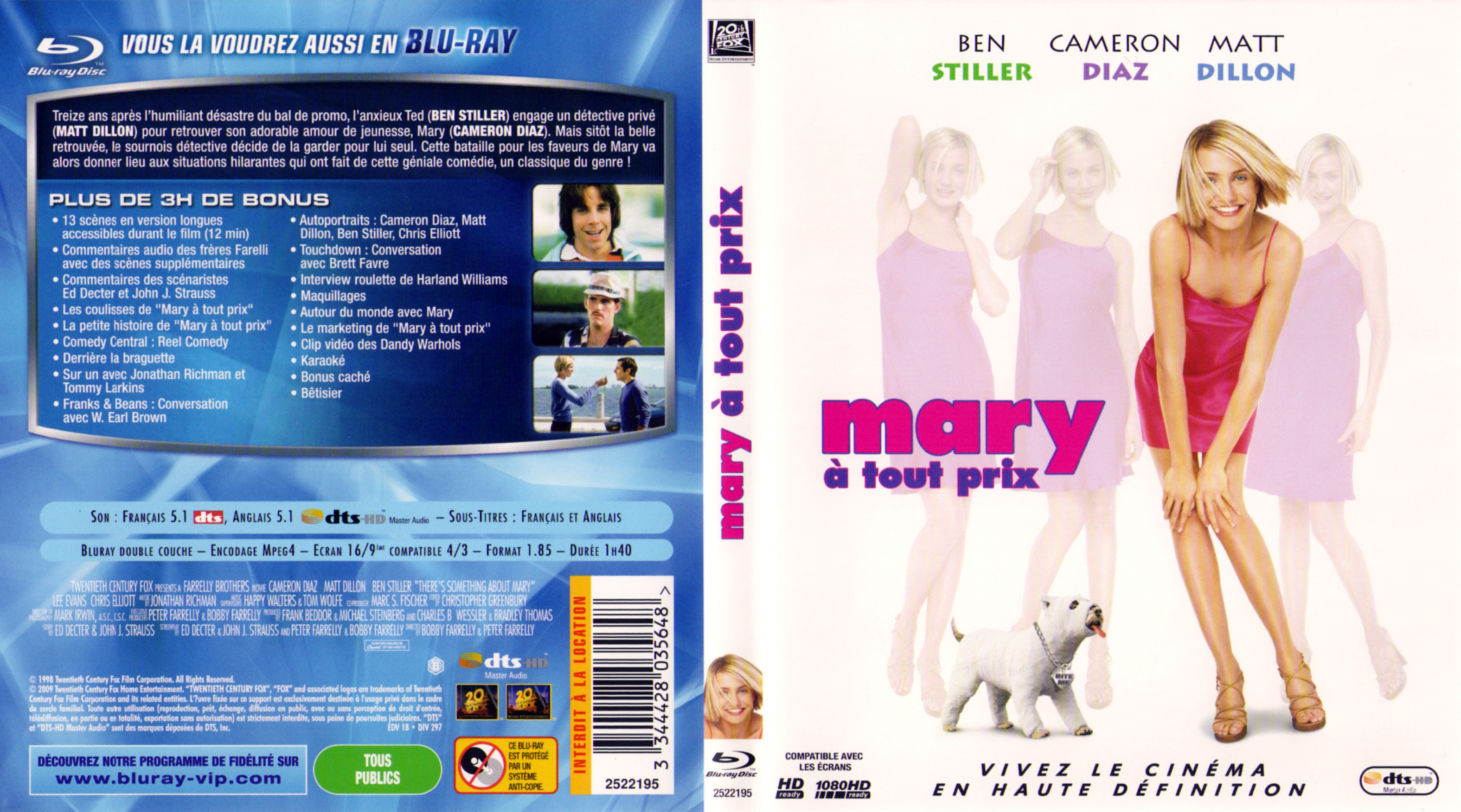Jaquette DVD Mary a tout prix (BLU-RAY)