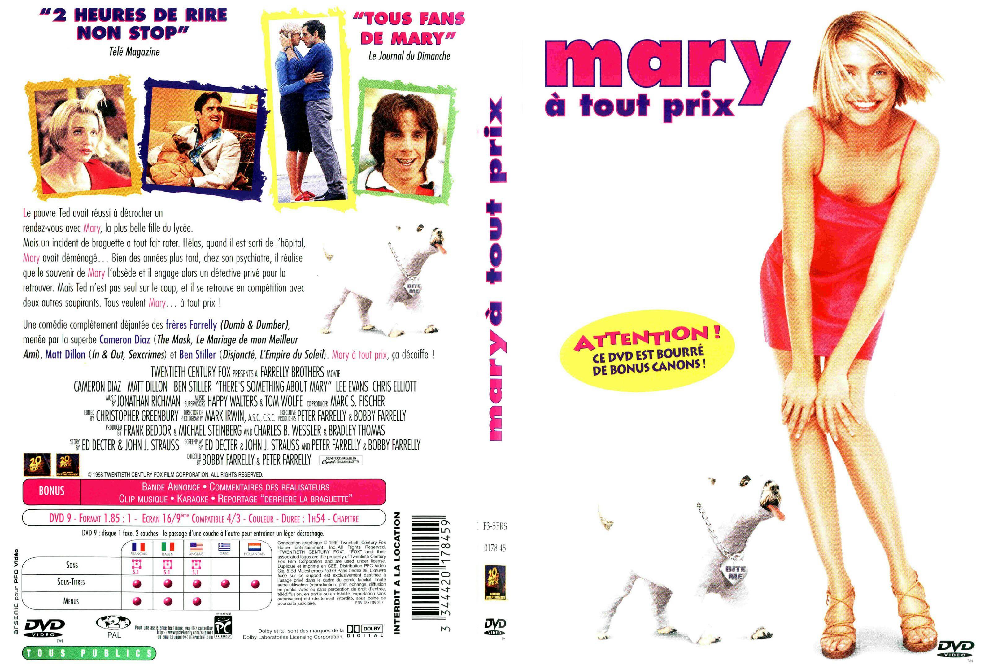 Jaquette DVD Mary  tout prix - SLIM