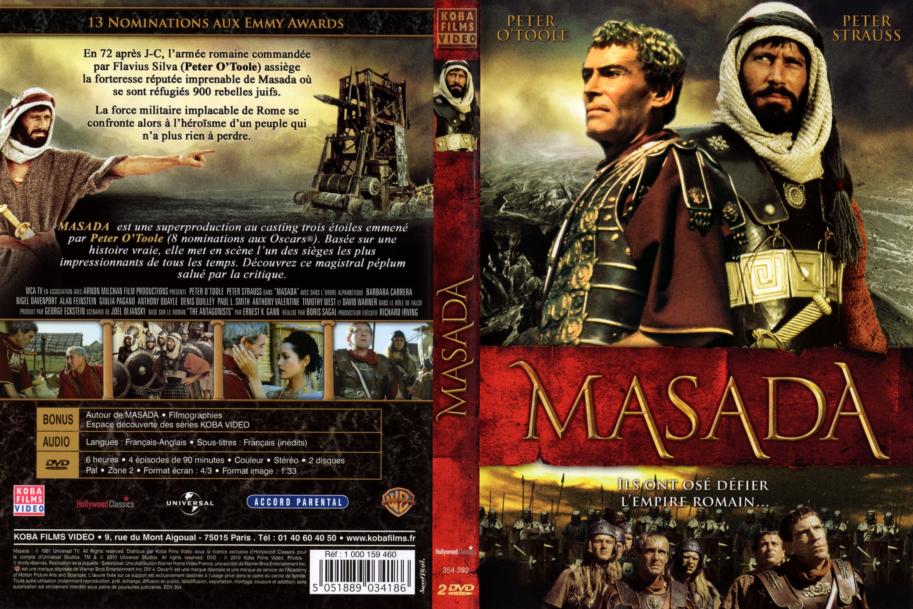Jaquette DVD Masada