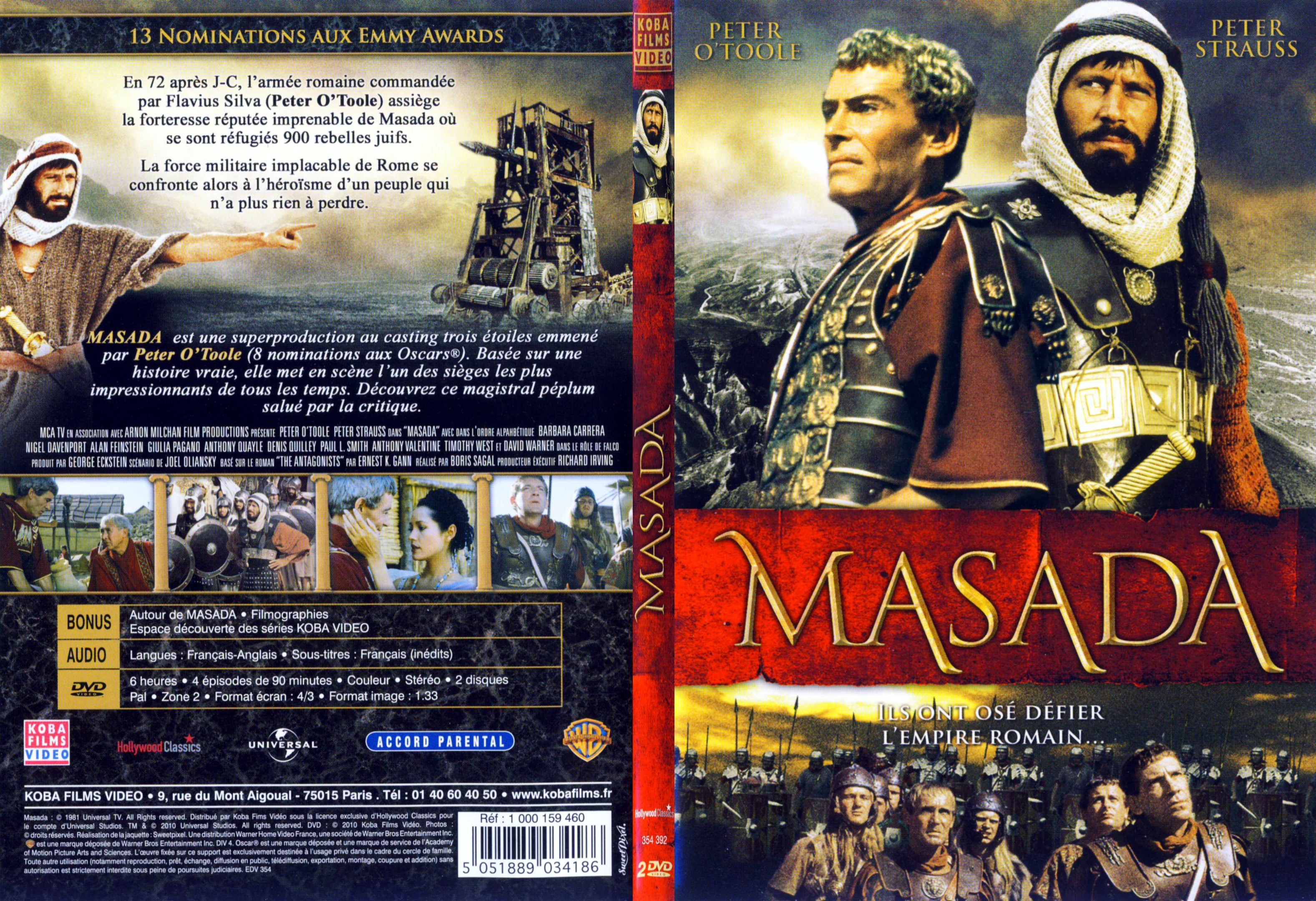 Jaquette DVD Masada - SLIM