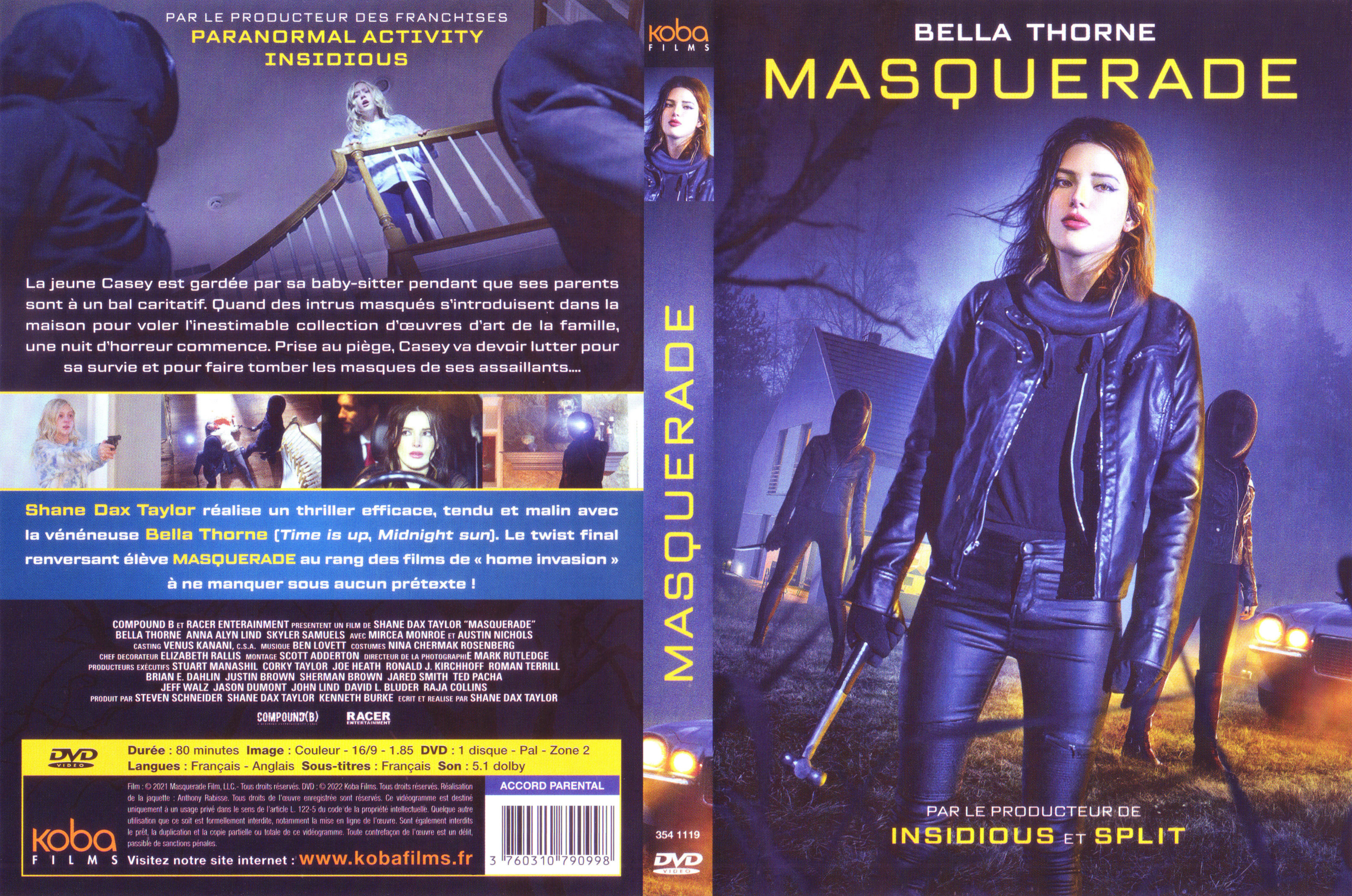 Jaquette DVD Masquerade (2021)