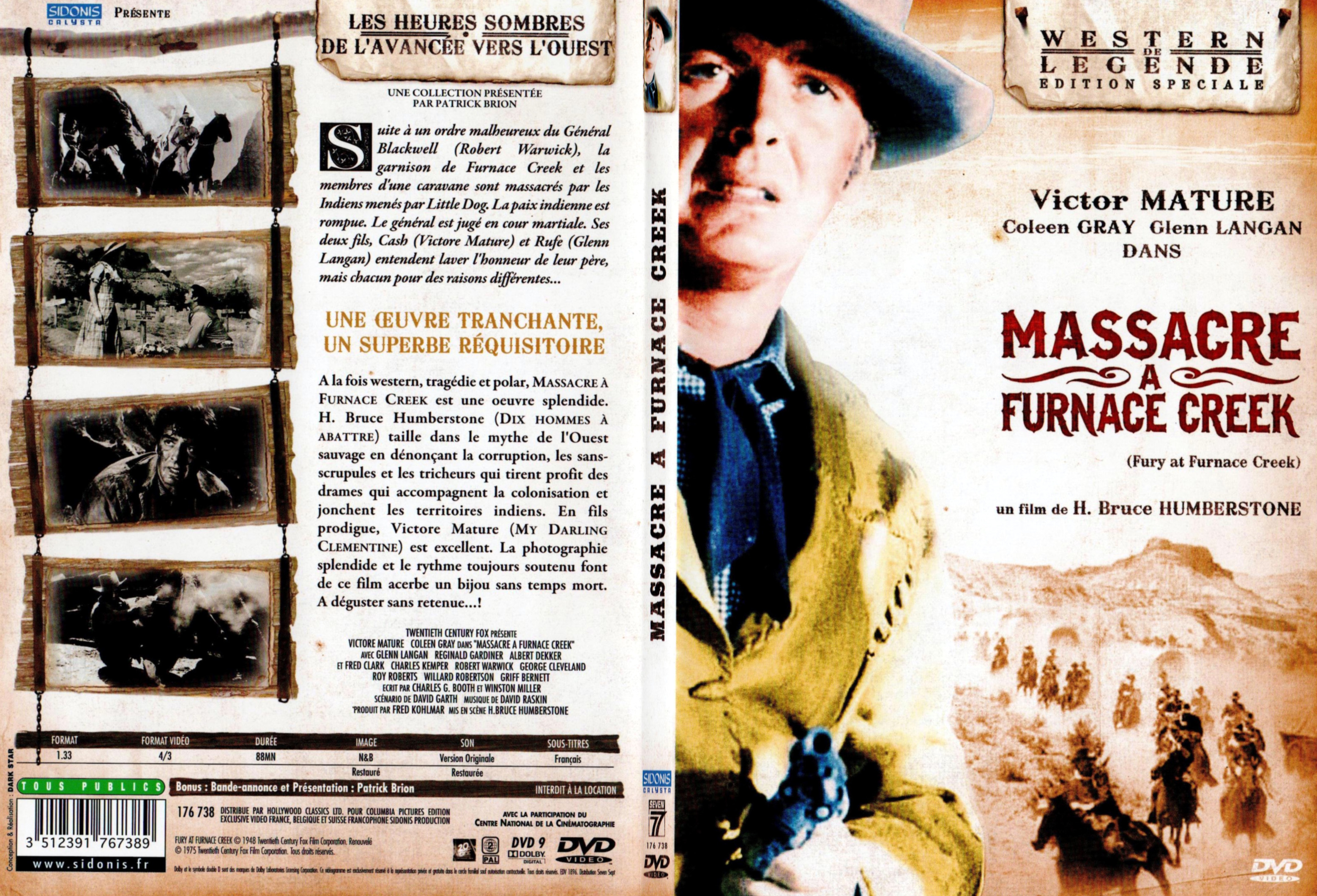 Jaquette DVD Massacre a Furnace Creek - SLIM
