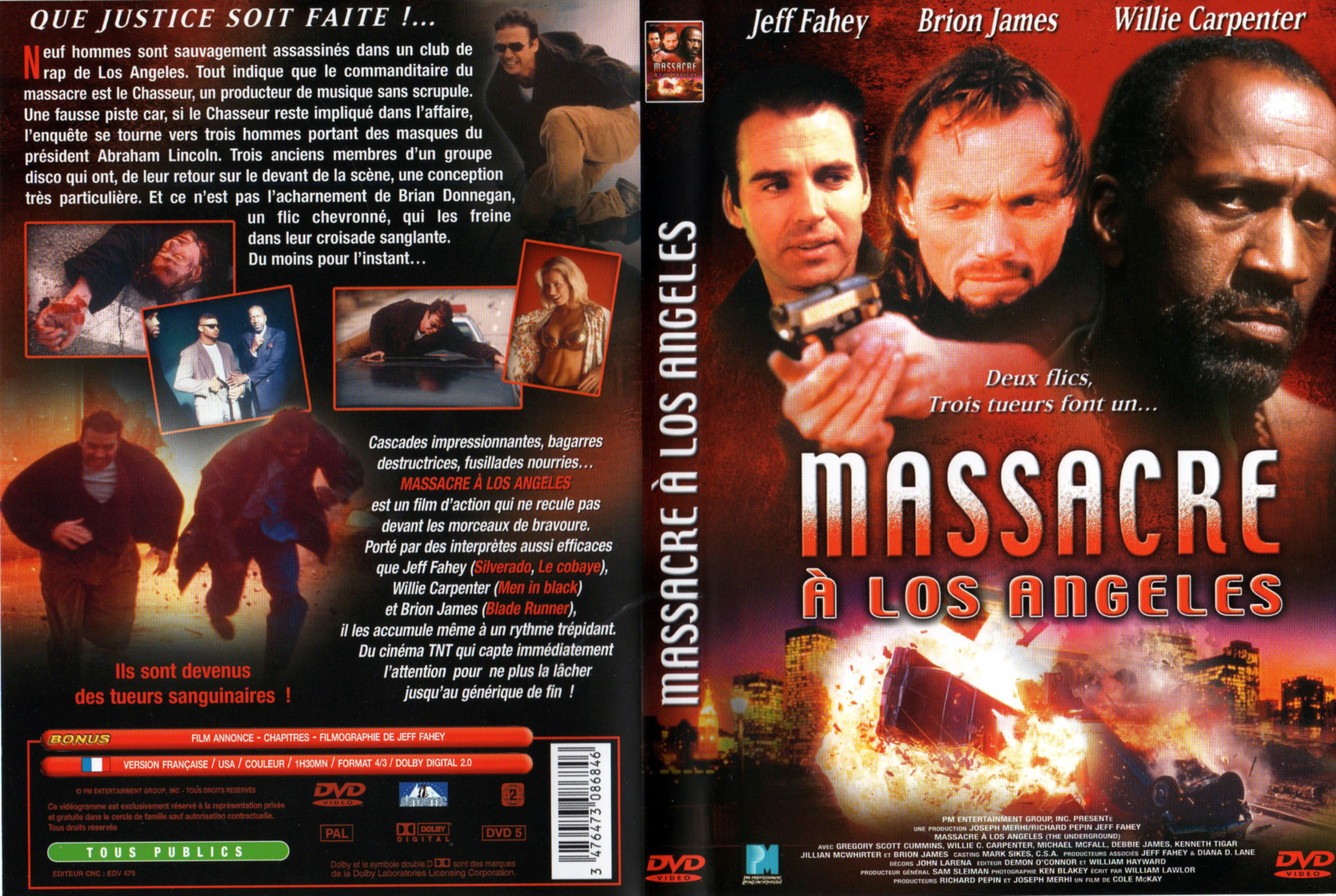 Jaquette DVD Massacre  Los Angeles