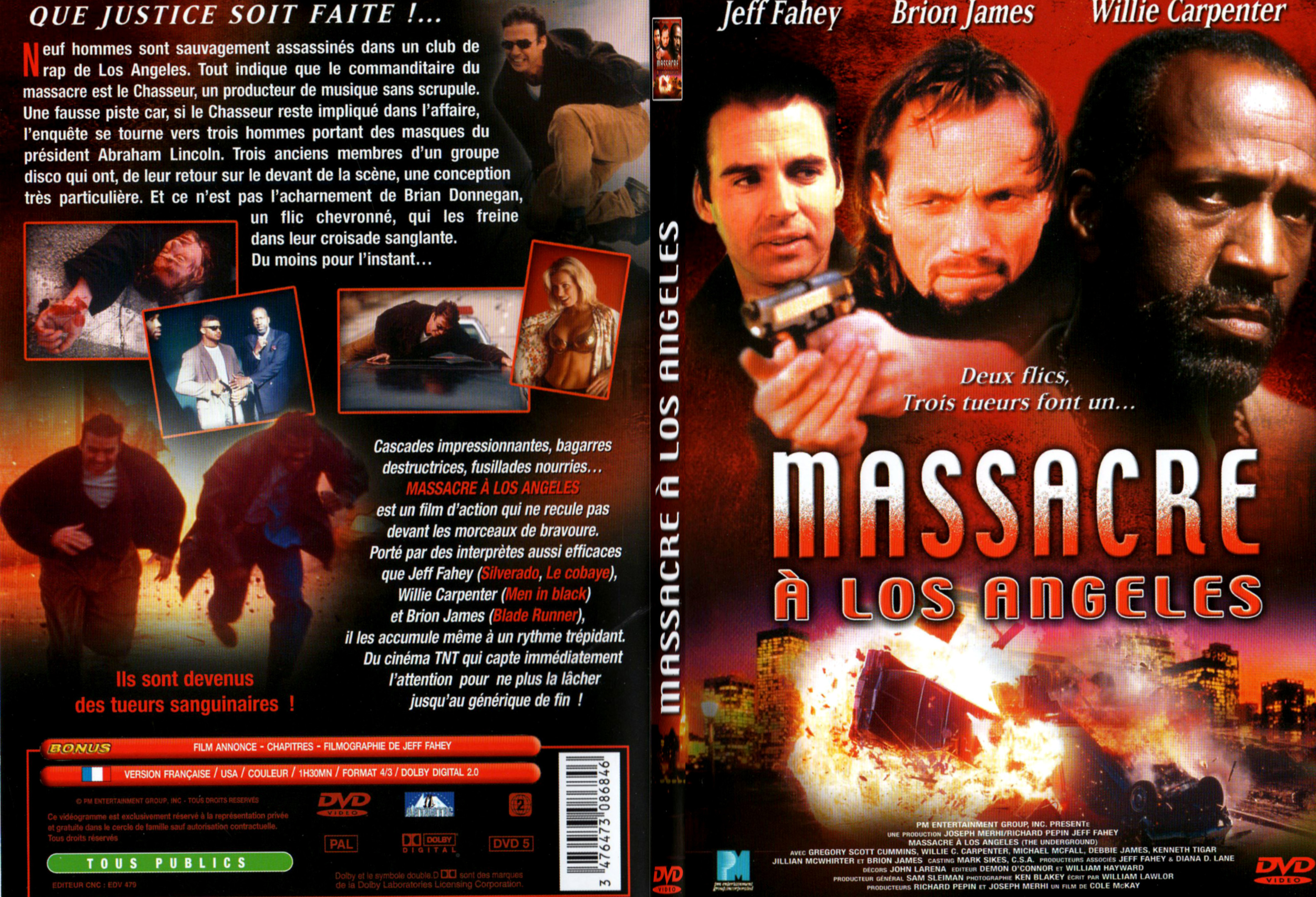 Jaquette DVD Massacre a Los Angeles - SLIM