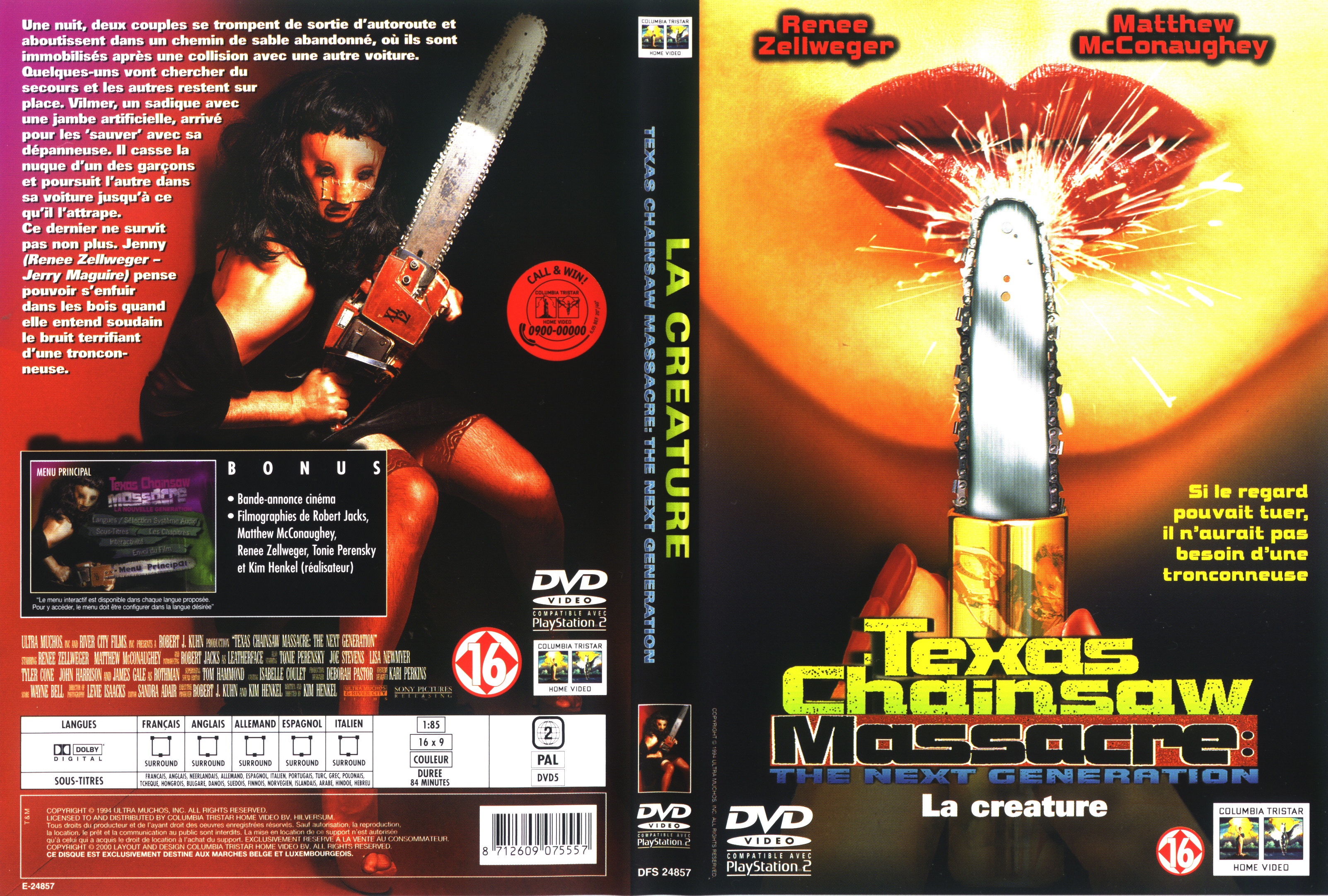 Jaquette DVD Massacre  la tronconneuse 4