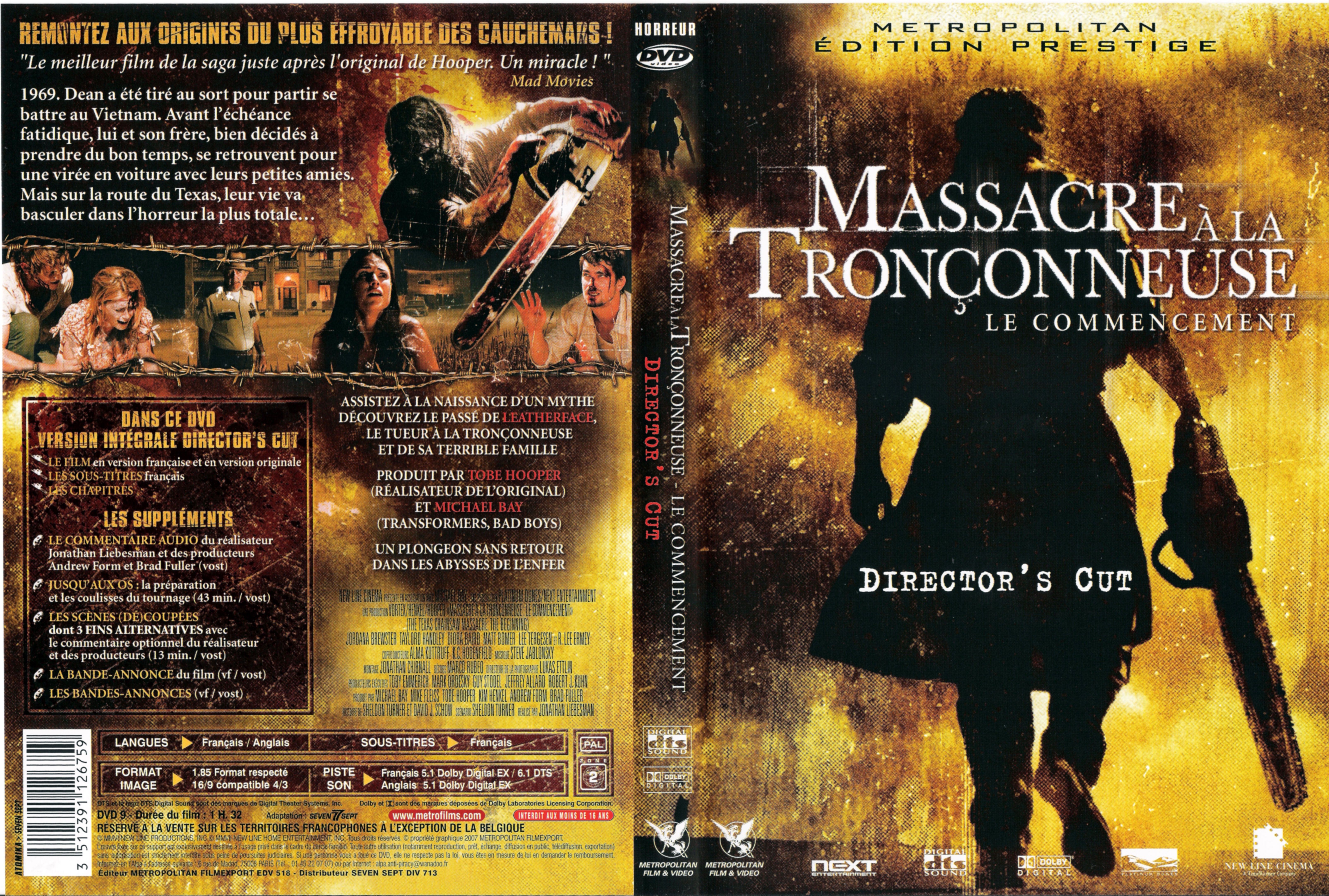 Jaquette DVD Massacre  la trononneuse 2003 v2