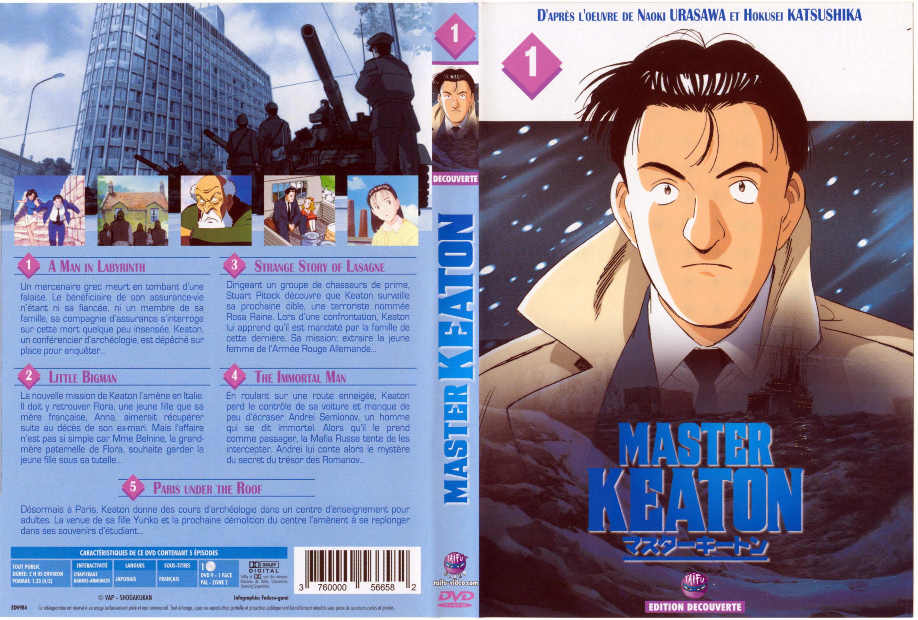 Jaquette DVD Master Keaton vol 01