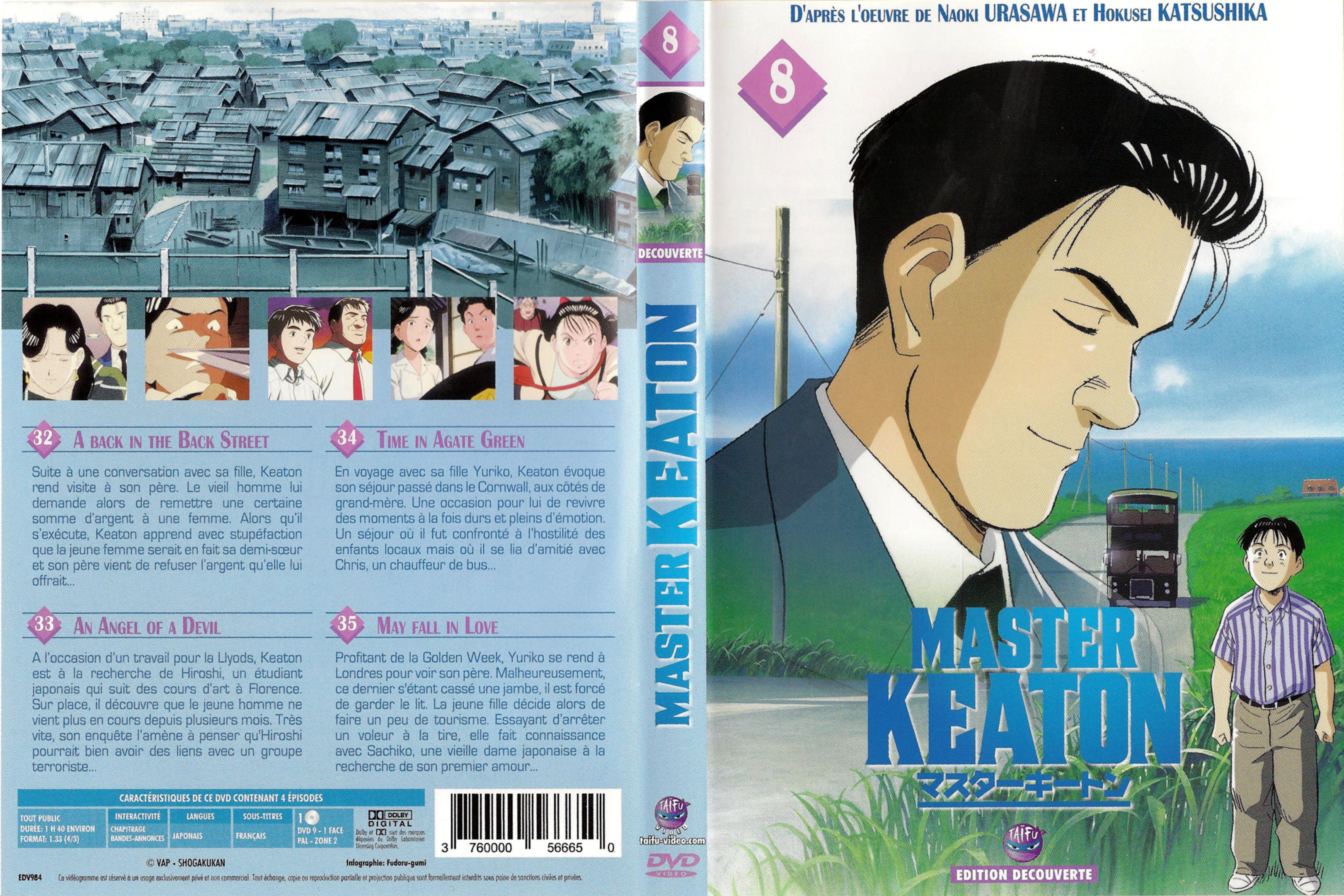 Jaquette DVD Master Keaton vol 08