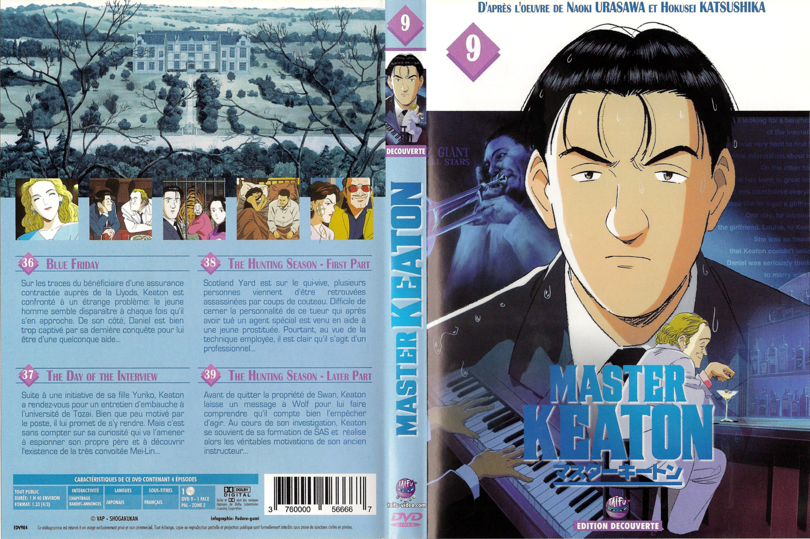 Jaquette DVD Master Keaton vol 09