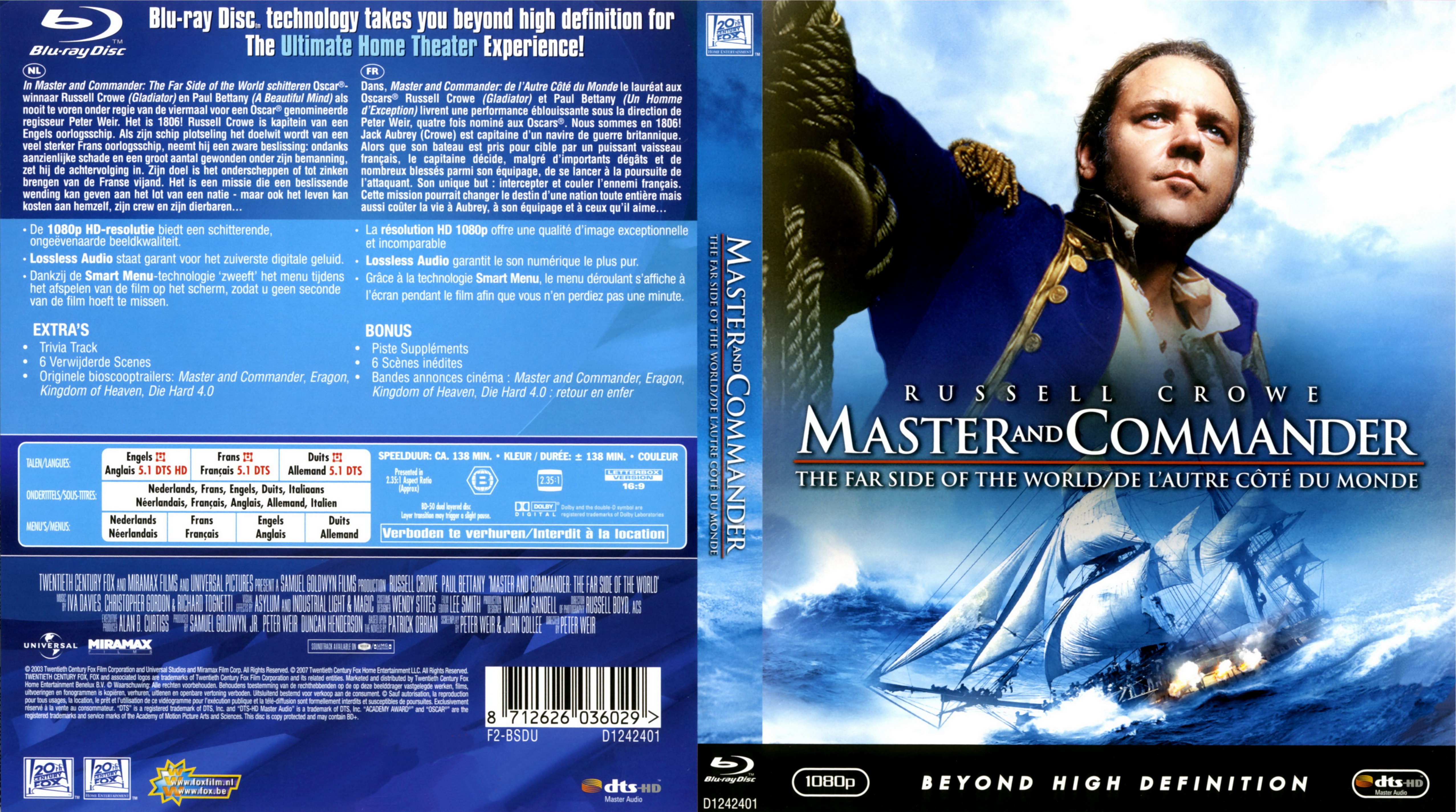 Jaquette DVD Master and Commander (BLU-RAY) v2