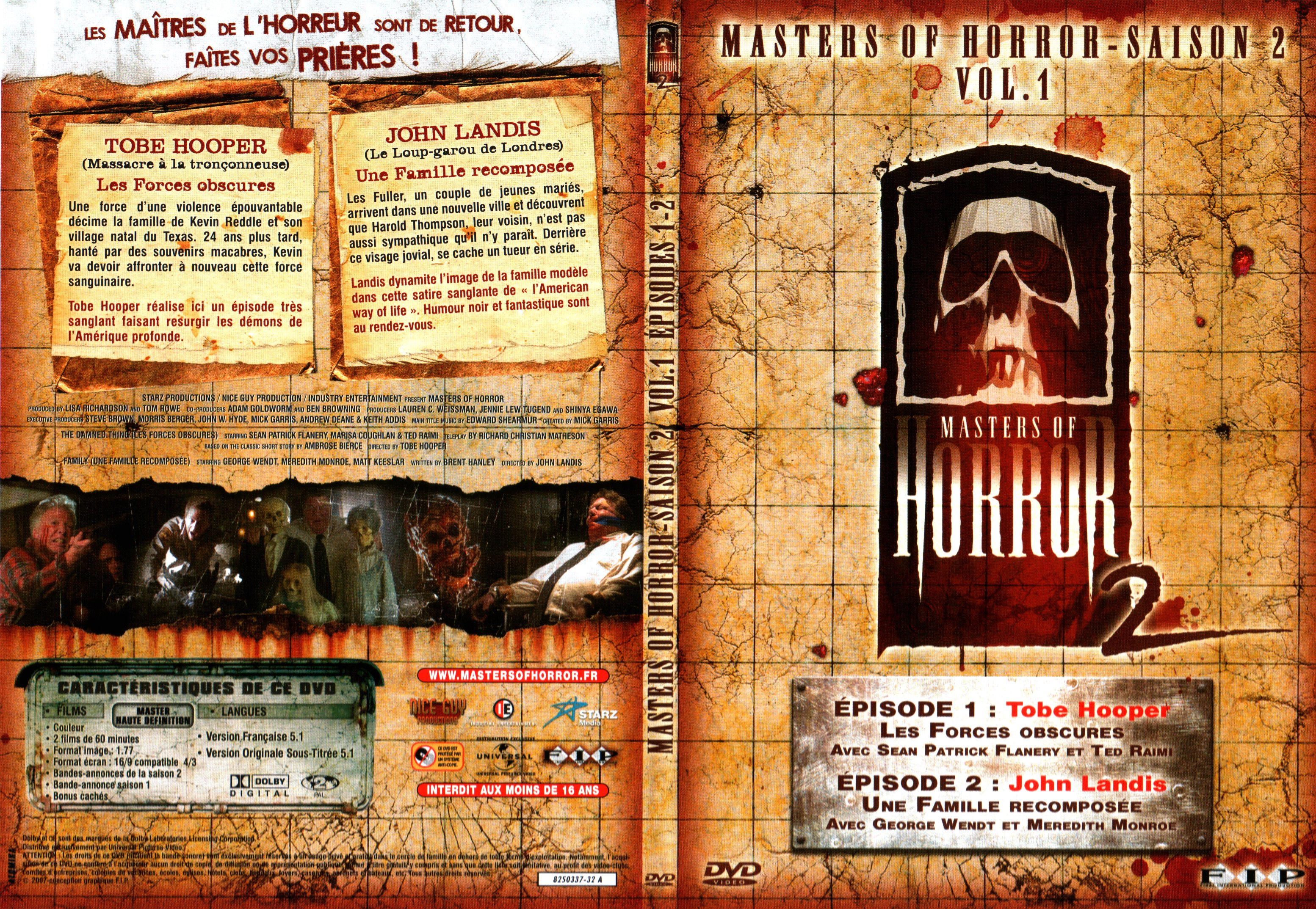 Jaquette DVD Masters of horror Saison 2 vol 1