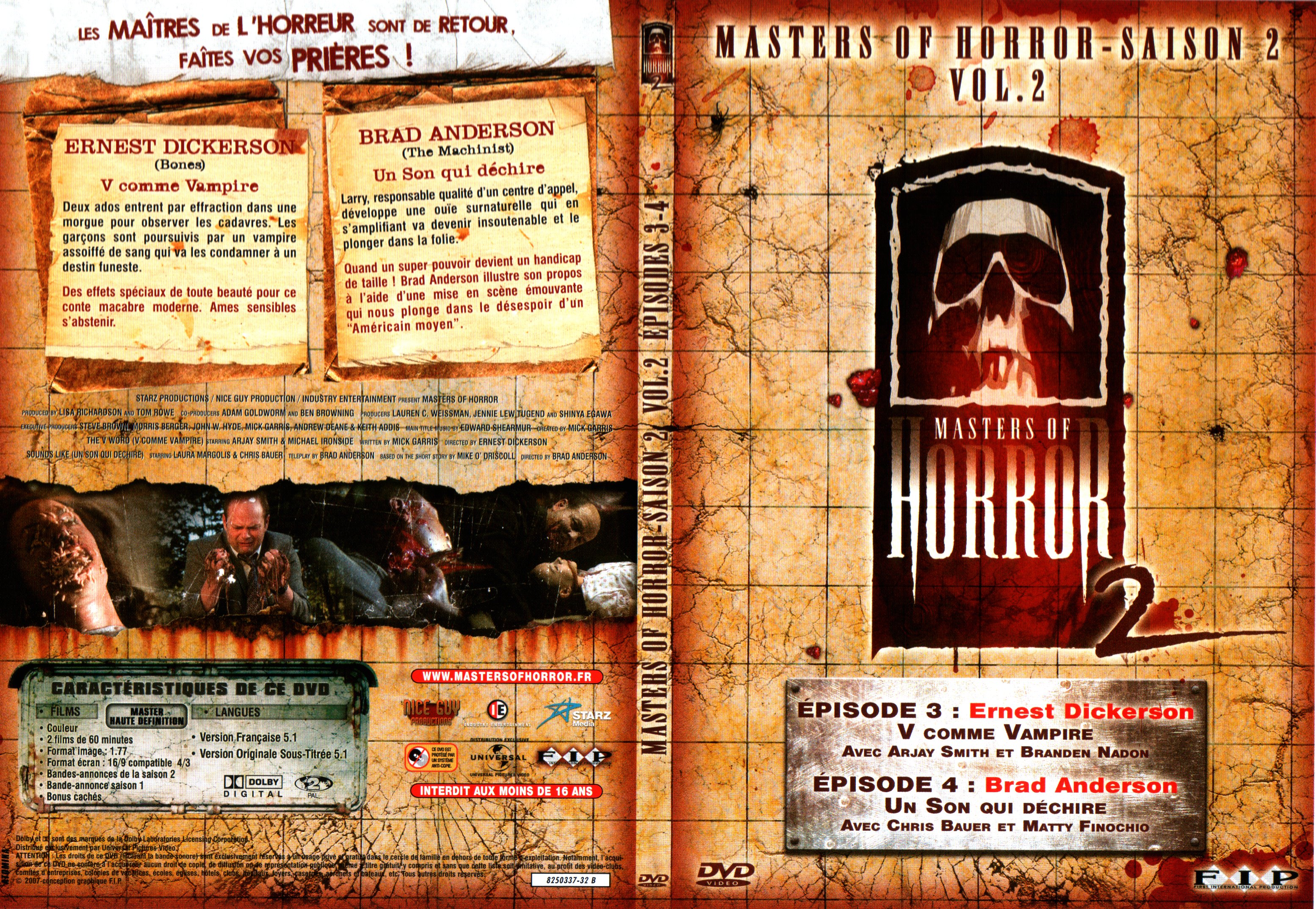 Jaquette DVD Masters of horror Saison 2 vol 2
